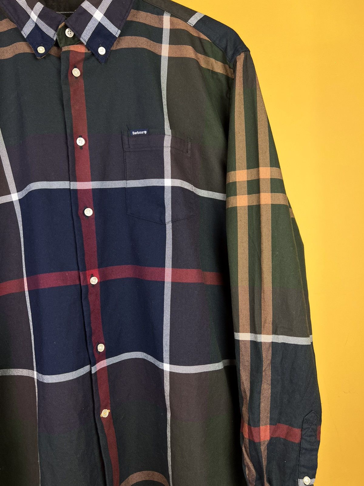 Barbour × Flannel × Vintage Mens Barbour Shirt/ L Button Up Size US L / EU 52-54 / 3 - 2 Thumbnail