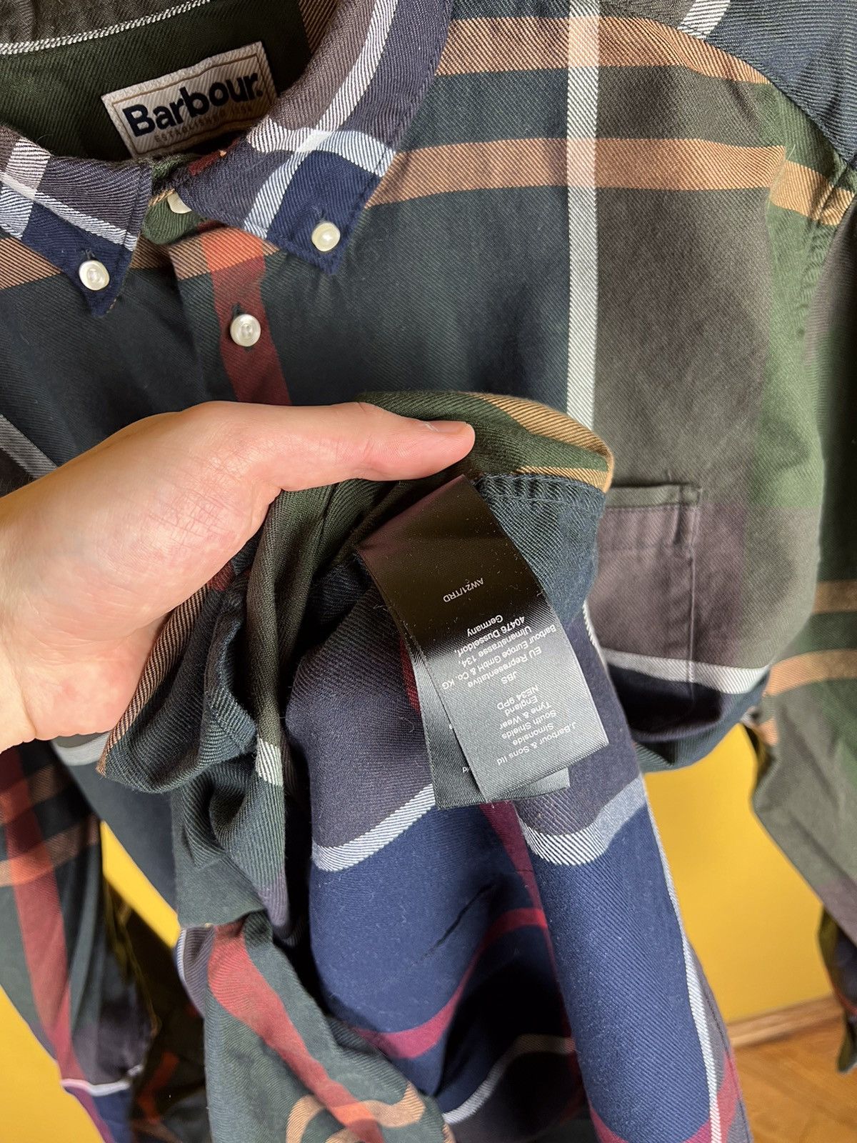 Barbour × Flannel × Vintage Mens Barbour Shirt/ L Button Up Size US L / EU 52-54 / 3 - 6 Thumbnail