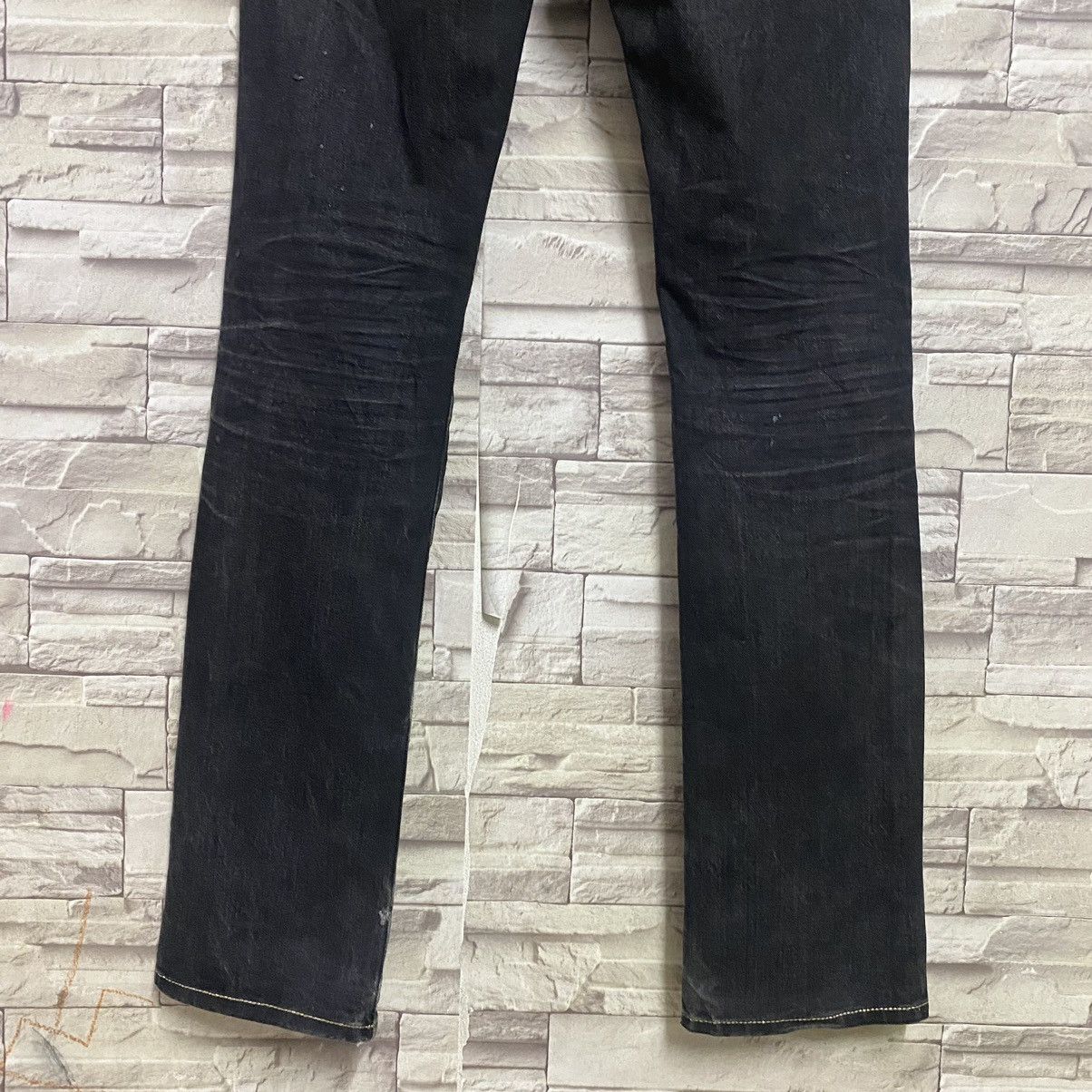 GOSTAR DE FUGA FUGA JAPAN Denim Wax Painter Jeans Slim-Fit Size US 32 / EU 48 - 12 Thumbnail
