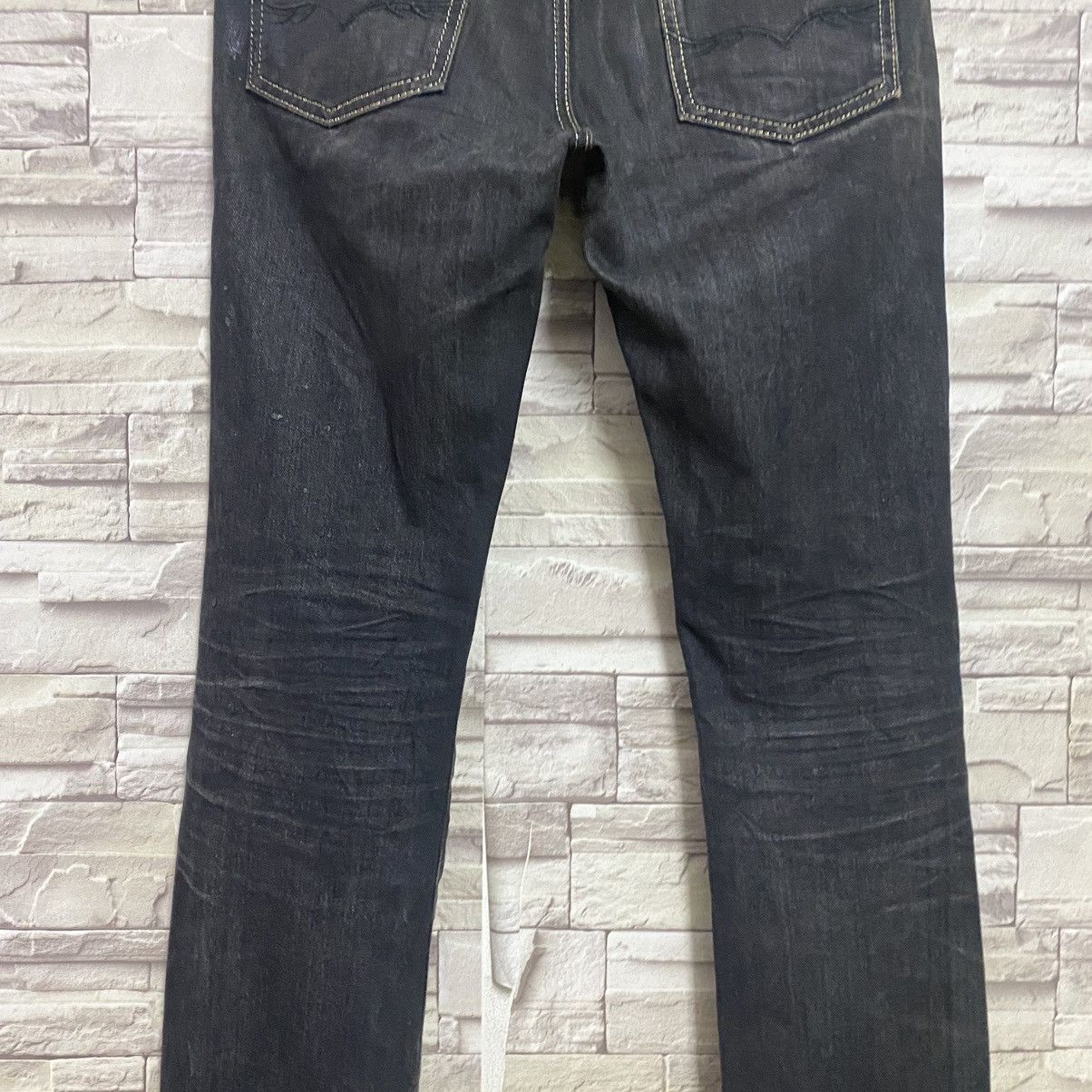 GOSTAR DE FUGA FUGA JAPAN Denim Wax Painter Jeans Slim-Fit Size US 32 / EU 48 - 11 Thumbnail