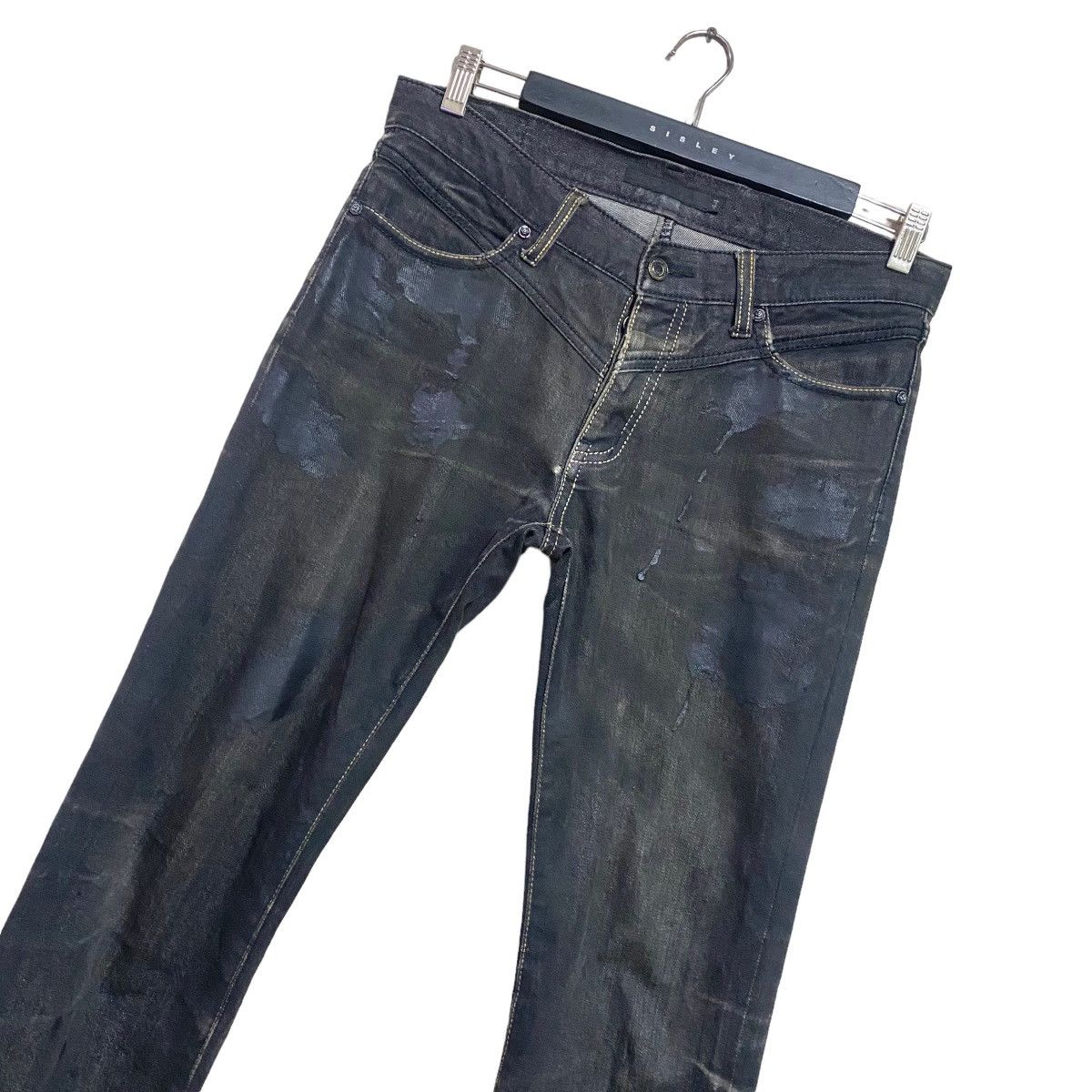 GOSTAR DE FUGA FUGA JAPAN Denim Wax Painter Jeans Slim-Fit Size US 32 / EU 48 - 1 Thumbnail
