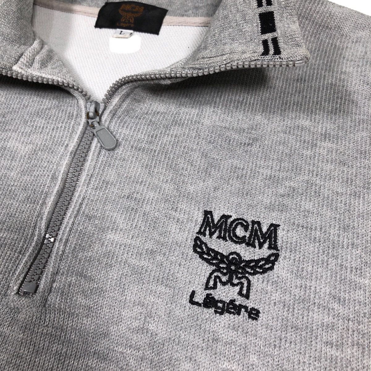 MCM × Vintage MCM Legere Emroidered Logo Halfzip Sweater Size US L / EU 52-54 / 3 - 7 Thumbnail