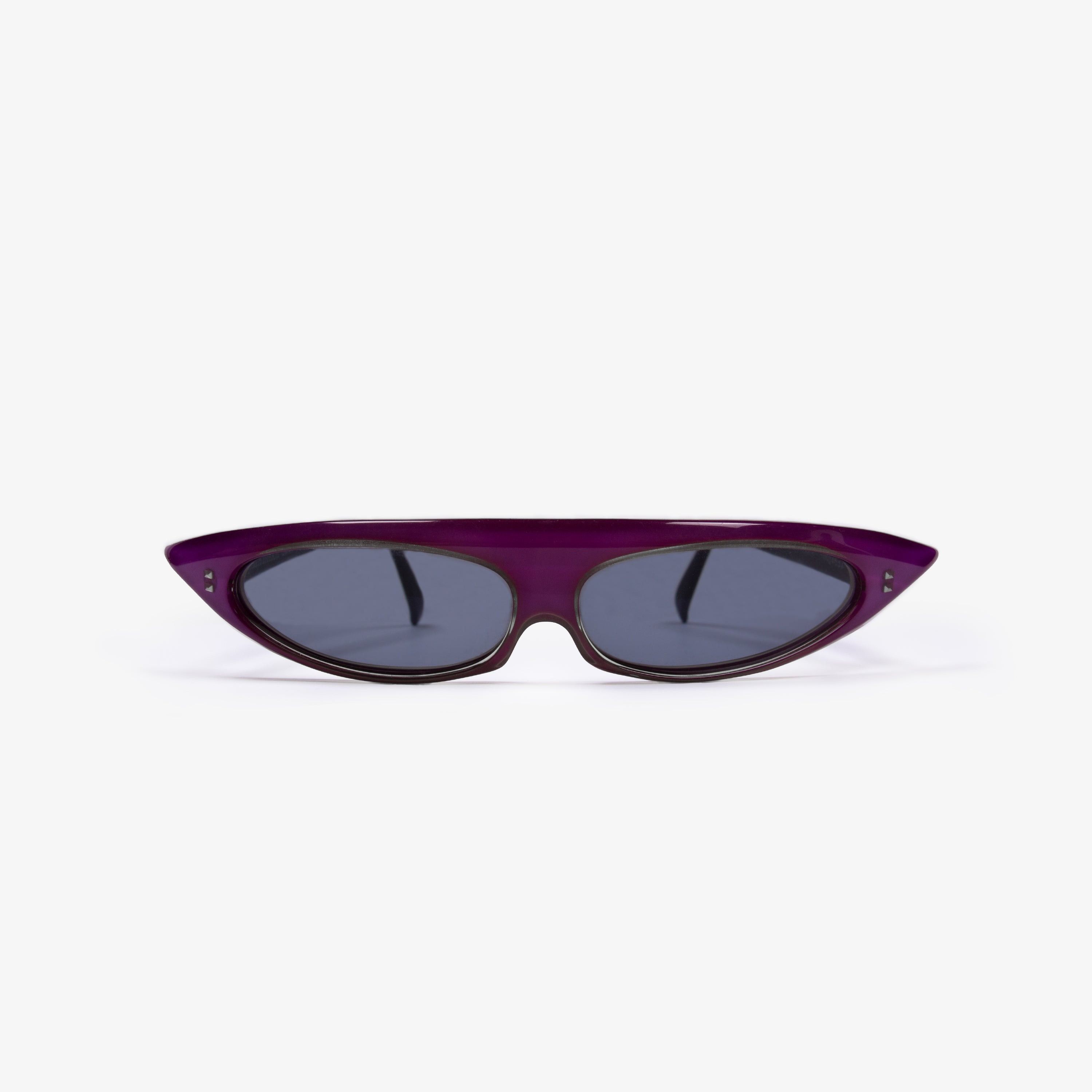 Alain Mikli ALAIN MIKLI VINTAGE GRACE JONES POINTED PURPLE SUNGLASSES Size ONE SIZE - 2 Thumbnail