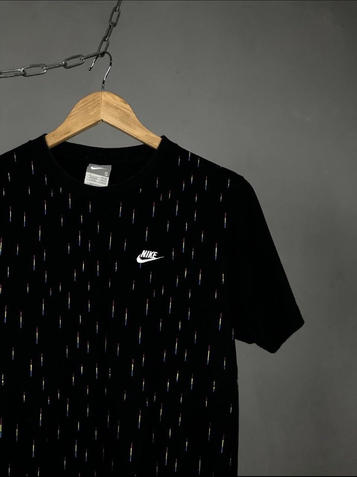 Nike × Vintage Nike swoosh streetwear vintage tee Size US S / EU 44-46 / 1 - 2 Thumbnail