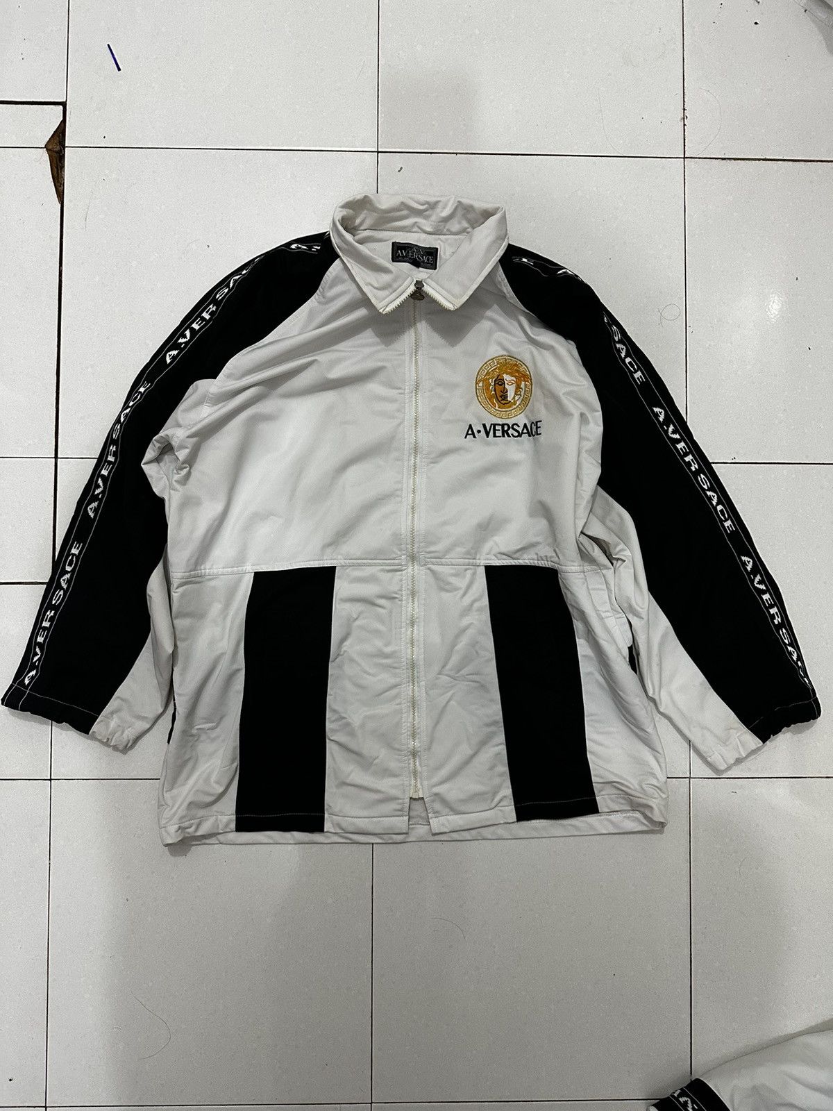 Other 🔥Vintage🔥 A Versace 1 Set Medusa Tape Jacket + Pants Size US L / EU 52-54 / 3 - 3 Thumbnail