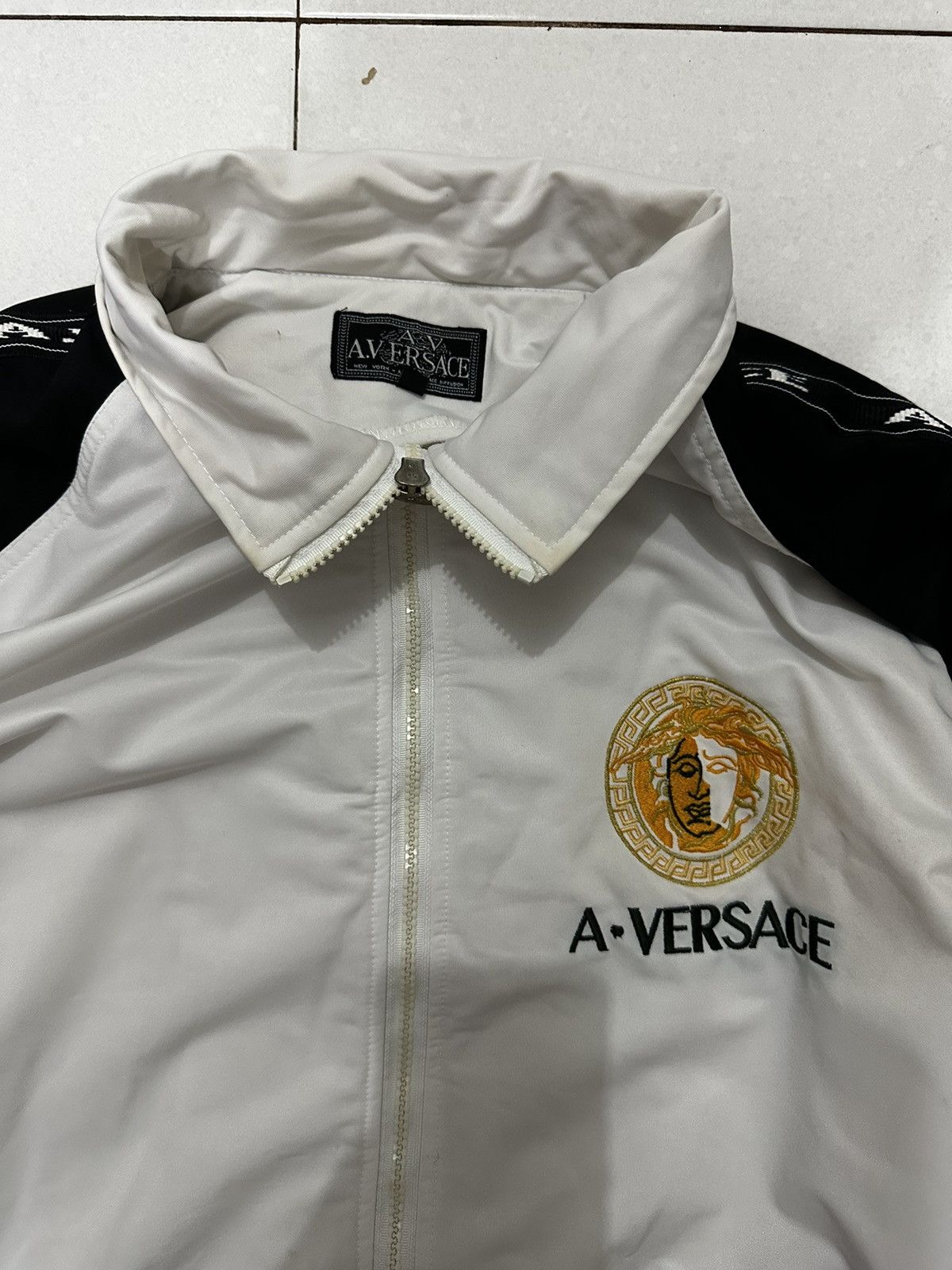 Other 🔥Vintage🔥 A Versace 1 Set Medusa Tape Jacket + Pants Size US L / EU 52-54 / 3 - 6 Thumbnail