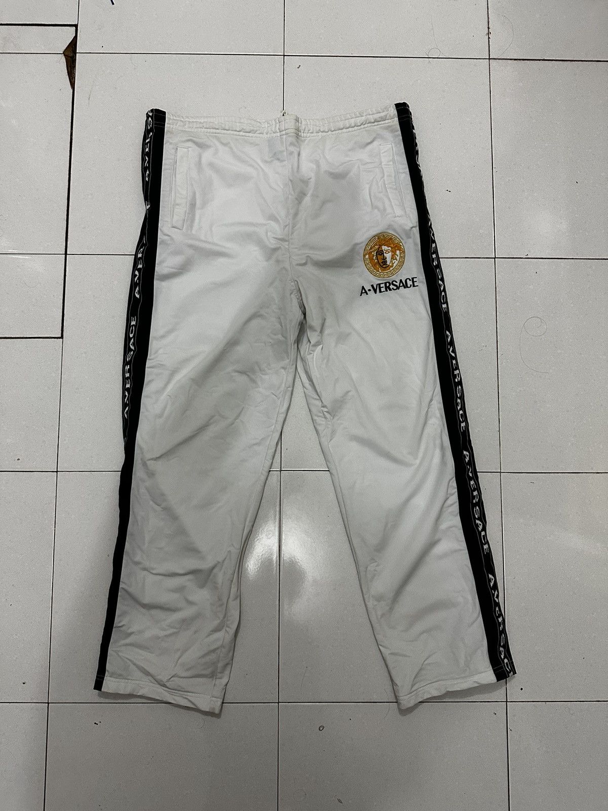 Other 🔥Vintage🔥 A Versace 1 Set Medusa Tape Jacket + Pants Size US L / EU 52-54 / 3 - 13 Thumbnail