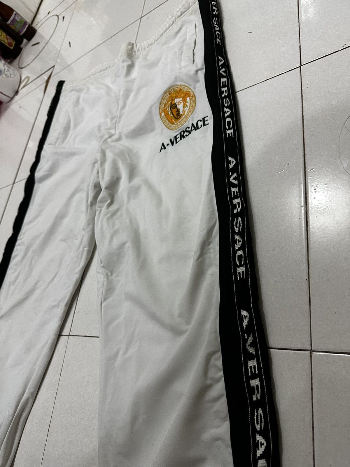Other 🔥Vintage🔥 A Versace 1 Set Medusa Tape Jacket + Pants Size US L / EU 52-54 / 3 - 15 Thumbnail