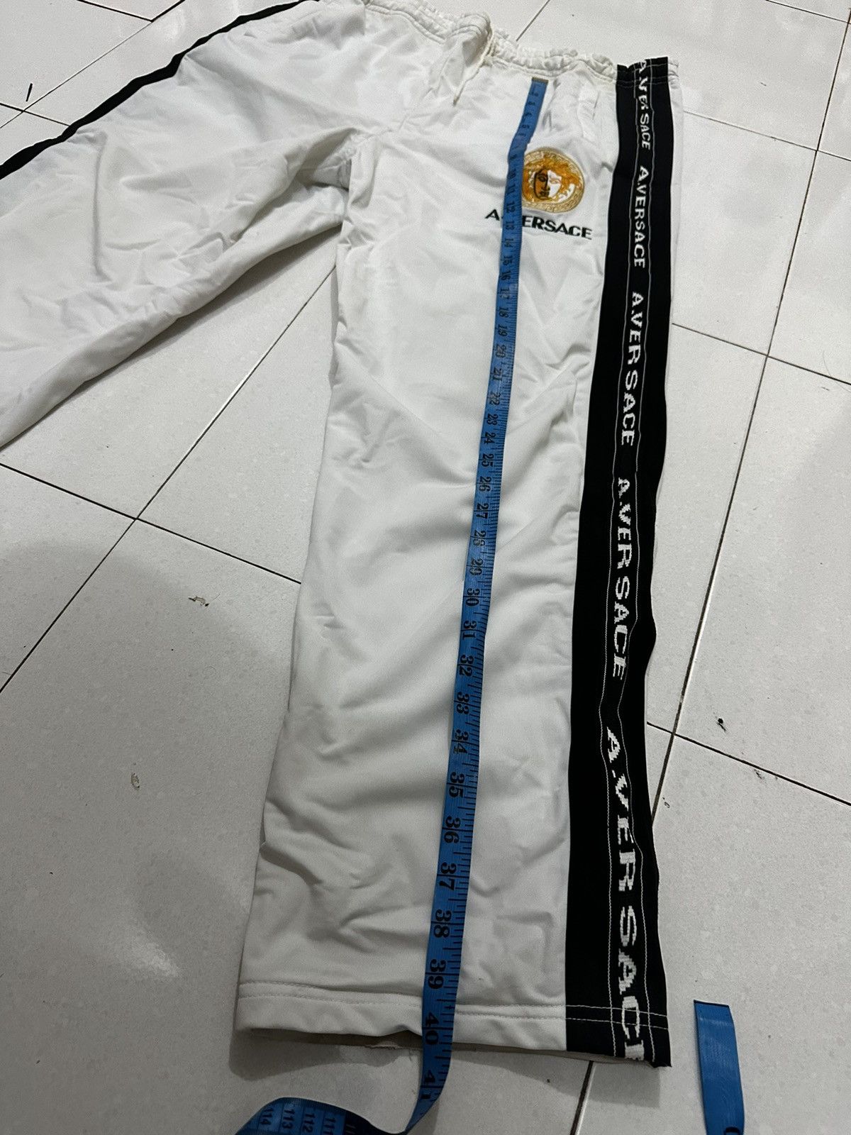 Other 🔥Vintage🔥 A Versace 1 Set Medusa Tape Jacket + Pants Size US L / EU 52-54 / 3 - 18 Thumbnail