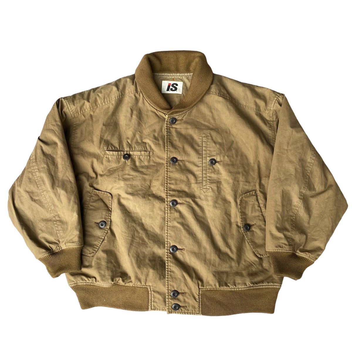 image of 80's Issey Miyake Tsumori Chisato Shawl Collar Bomber Jacket, Men's (Size Medium)