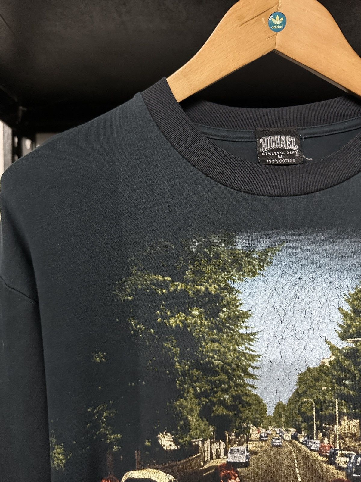 Band Tees × Vintage Vintage 90s The Beatles Abbey Road Sun Faded Tee Size US M / EU 48-50 / 2 - 6 Thumbnail