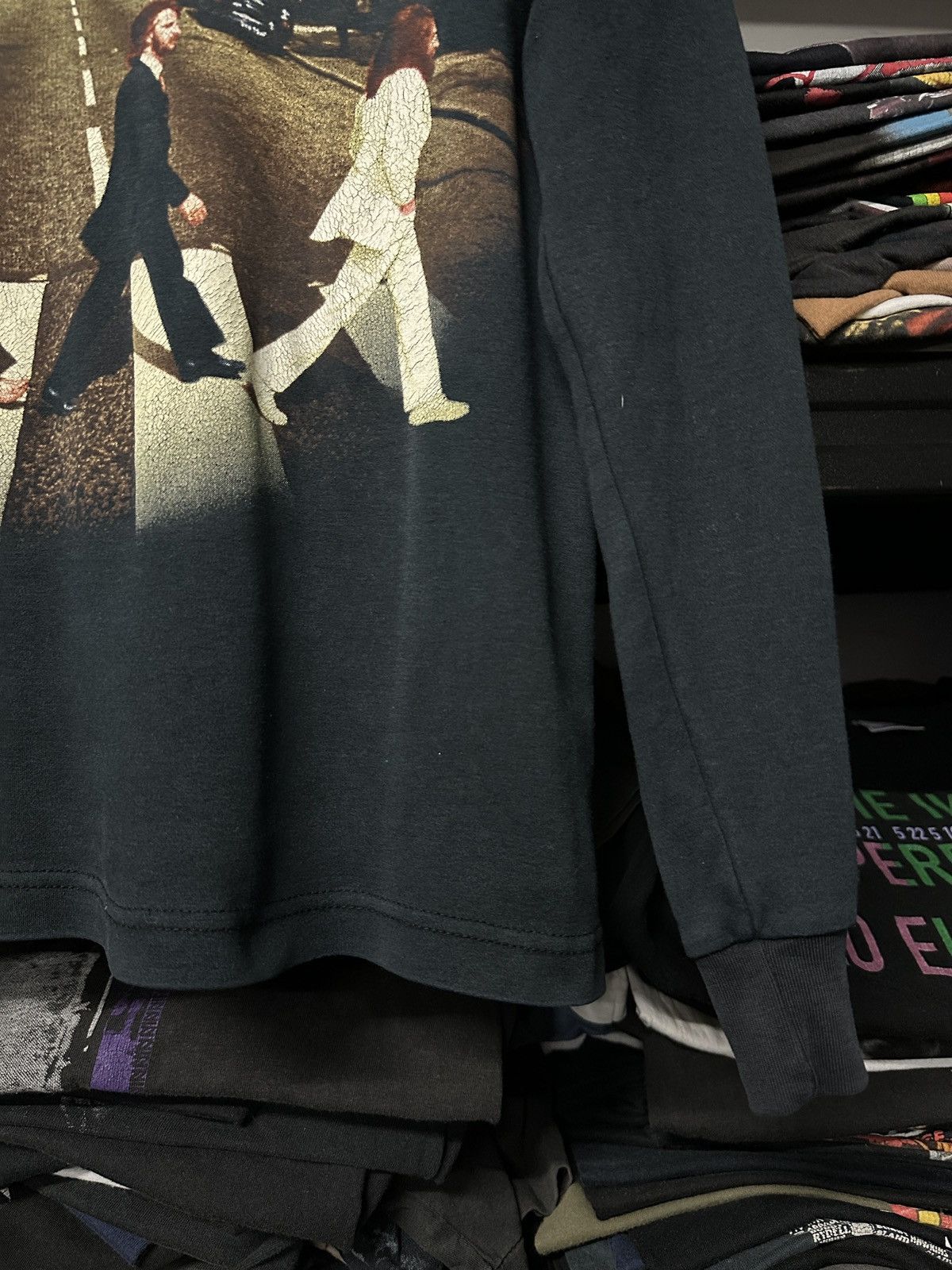 Band Tees × Vintage Vintage 90s The Beatles Abbey Road Sun Faded Tee Size US M / EU 48-50 / 2 - 9 Thumbnail