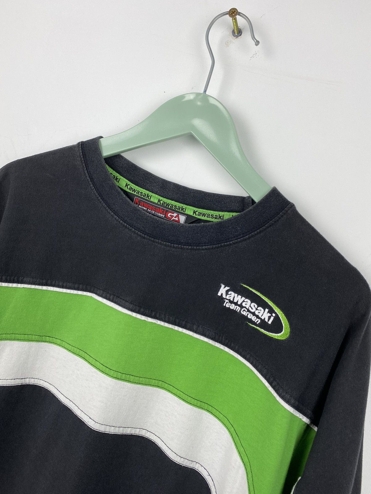 Vintage Kawasaki Ninja Racing Team Tee T Shirt Lucky Strike Subaru Size US XL / EU 56 / 4 - 4 Thumbnail