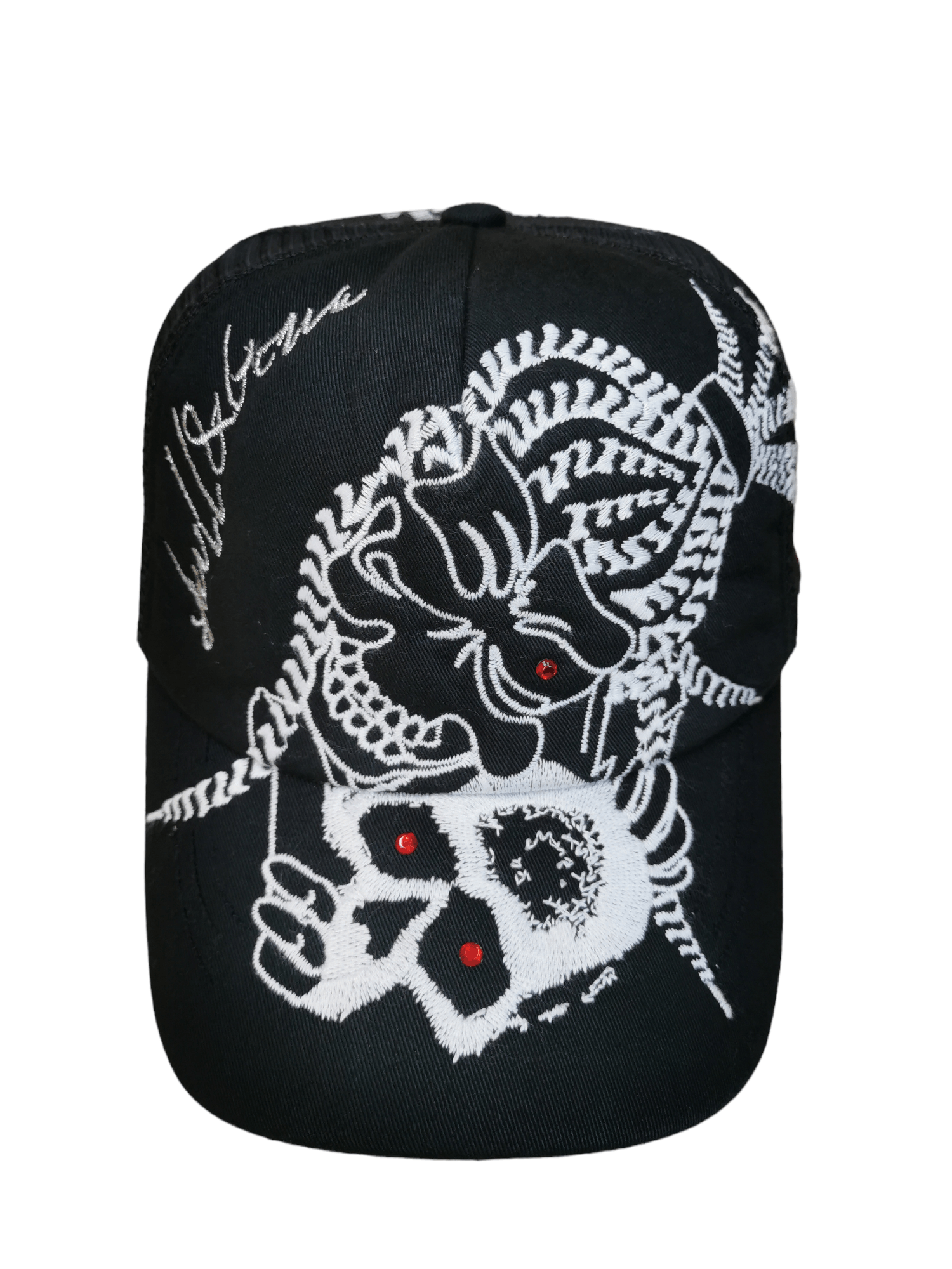 SKULL & BONE DESIGNER TRUCKER HAT CAP