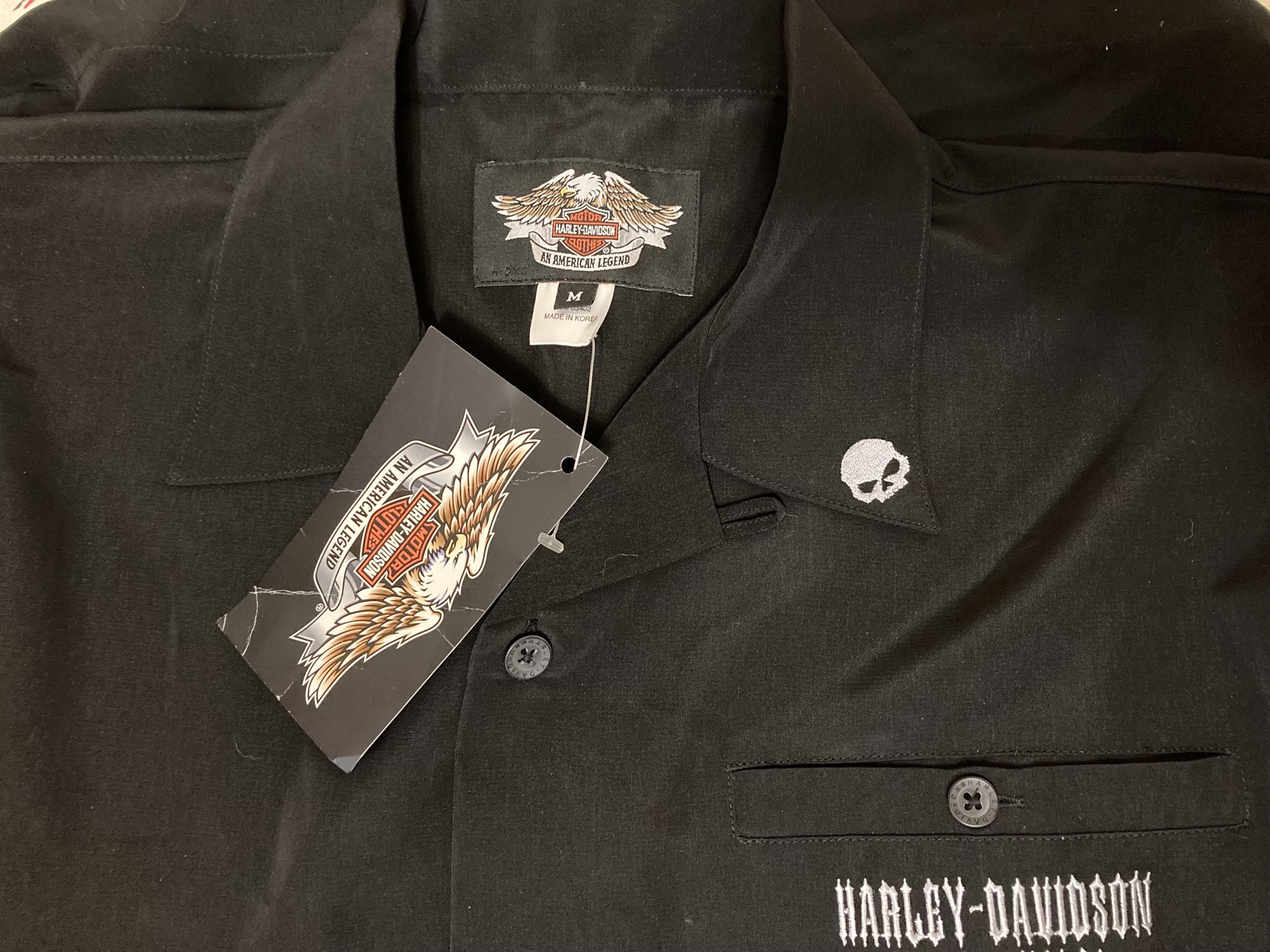 Harley Davidson × Vintage × West Coast Choppers Vintage 2004 Harley Davidson Poker flames shirt Size US M / EU 48-50 / 2 - 3 Thumbnail