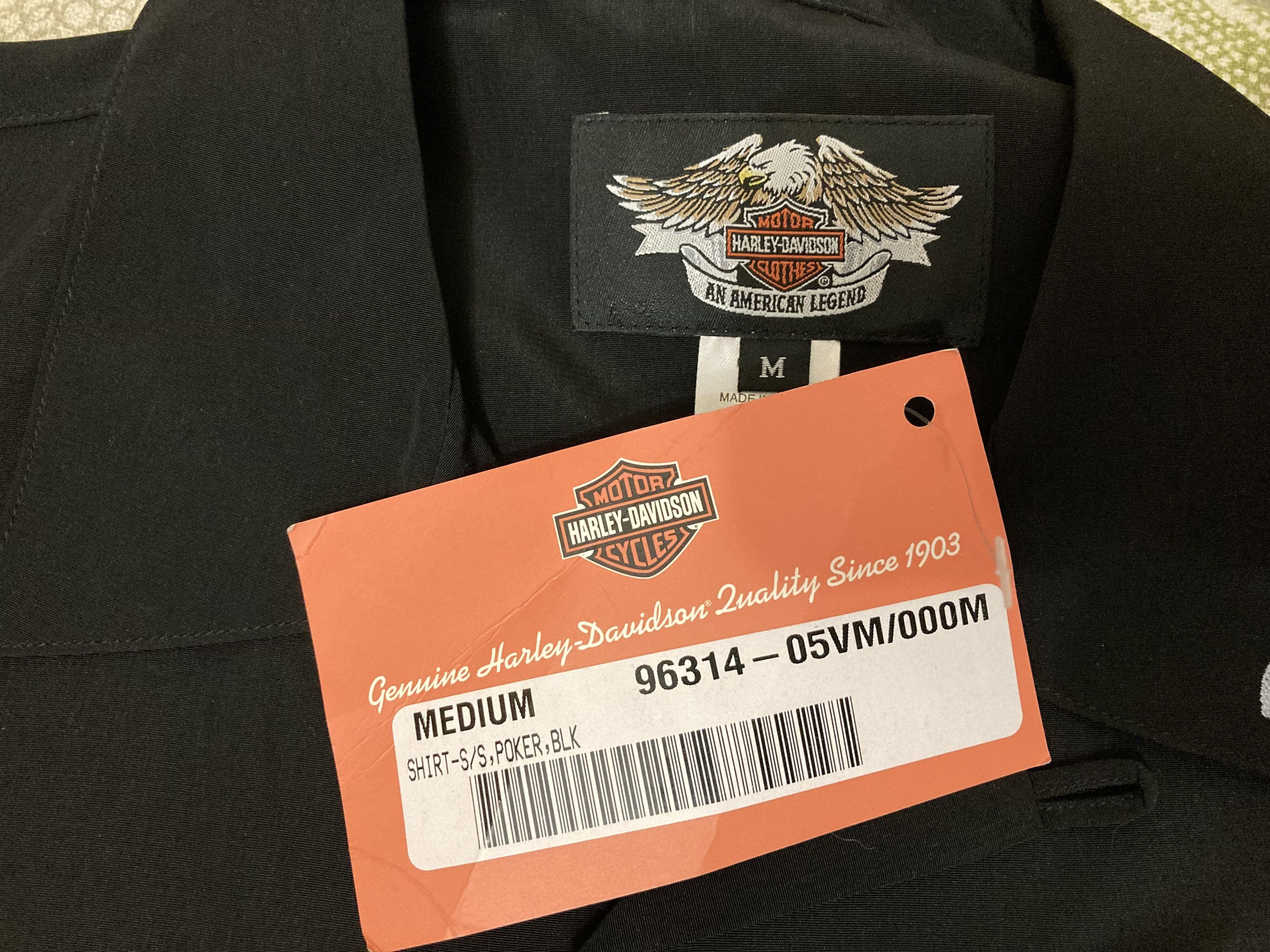 Harley Davidson × Vintage × West Coast Choppers Vintage 2004 Harley Davidson Poker flames shirt Size US M / EU 48-50 / 2 - 4 Thumbnail