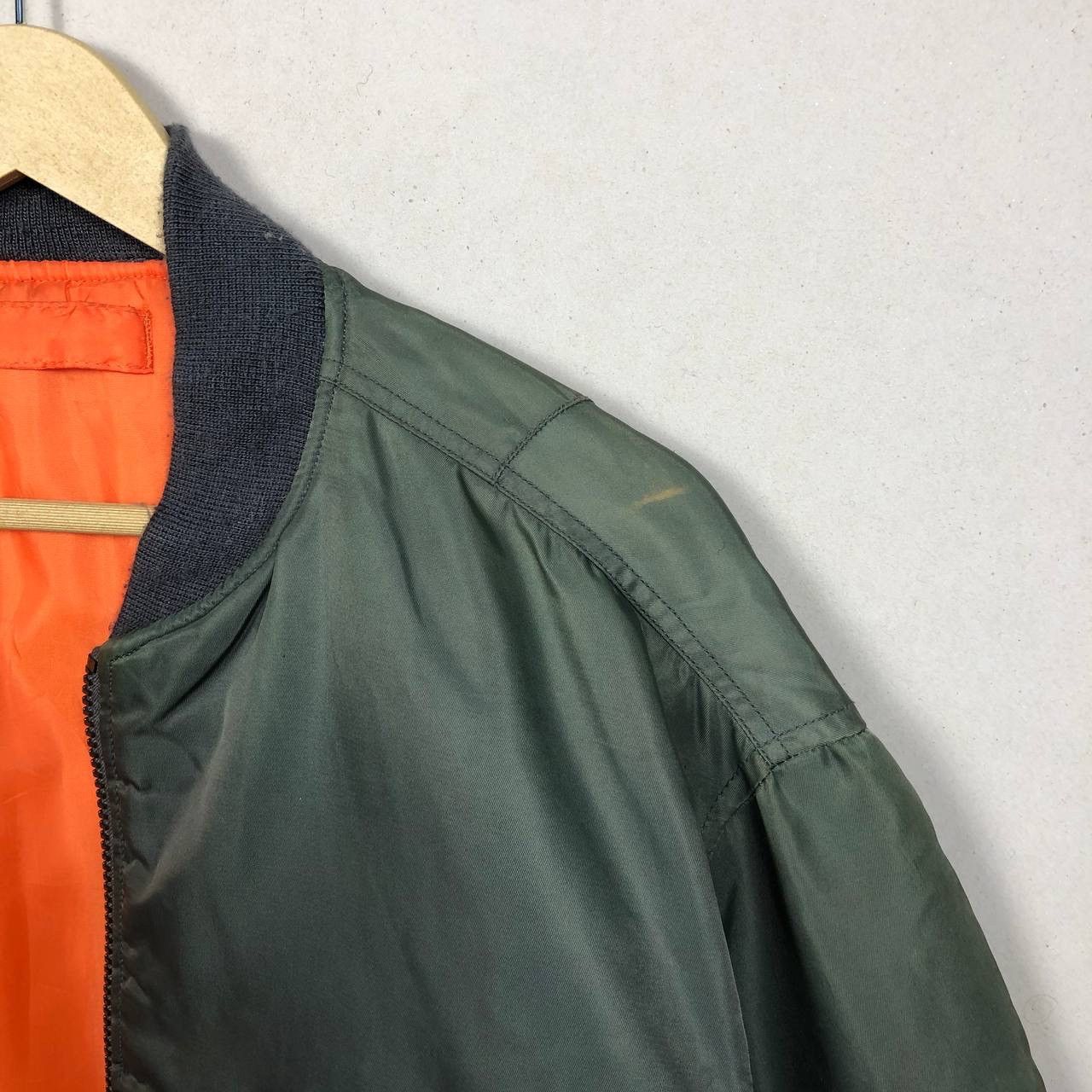 Japanese Brand Vintage 80s USAF Military Flight Jacket Bomber Sun Faded Size US L / EU 52-54 / 3 - 10 Thumbnail