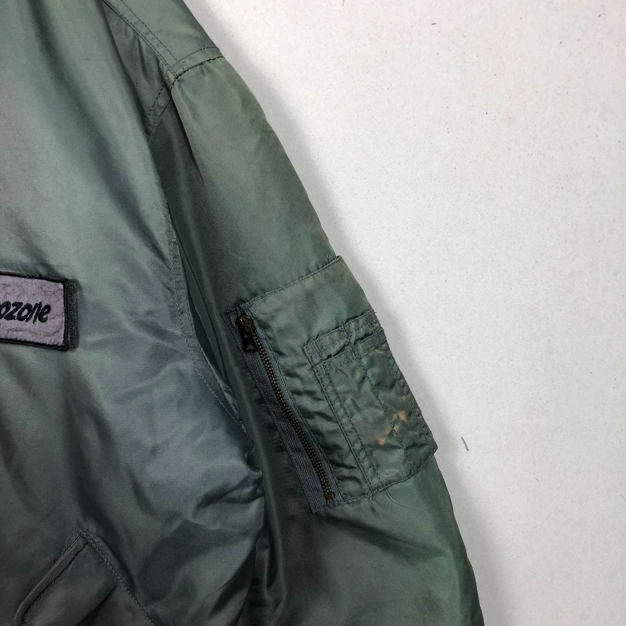 Japanese Brand Vintage 80s USAF Military Flight Jacket Bomber Sun Faded Size US L / EU 52-54 / 3 - 9 Thumbnail