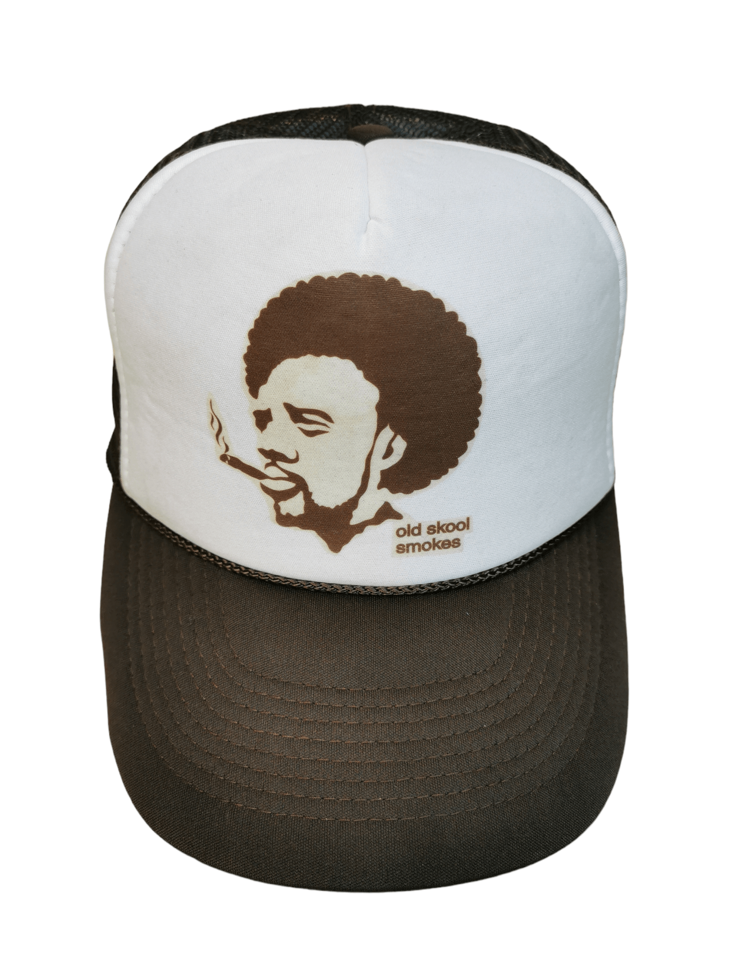 Designer × Japanese Brand × Nissan JAPANESE DESIGNER OLD SKULL SMOKES NISSUN TRUCKER HAT CAP Size ONE SIZE - 1 Thumbnail