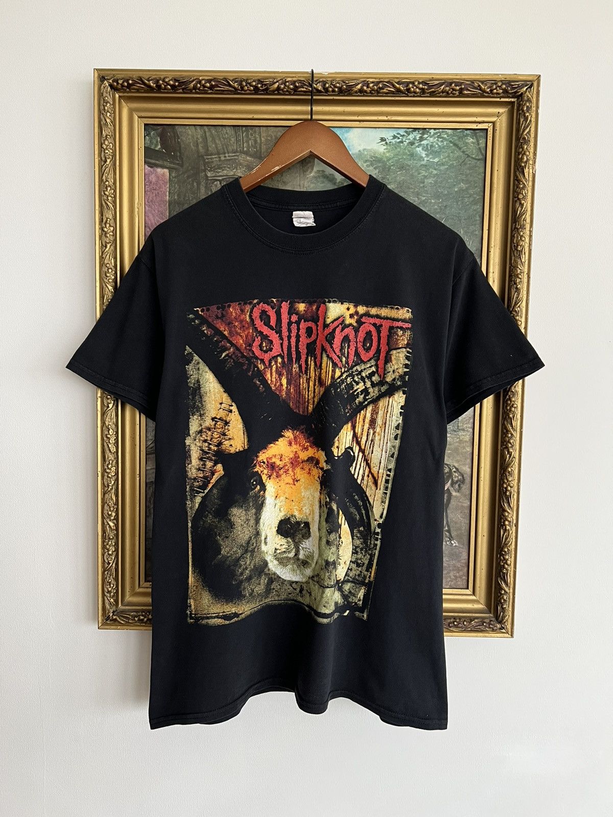 Band Tees Vintage 2017 Slipknot Promo Black Tee (Stone Sour Korn) Size US M / EU 48-50 / 2 - 1 Thumbnail