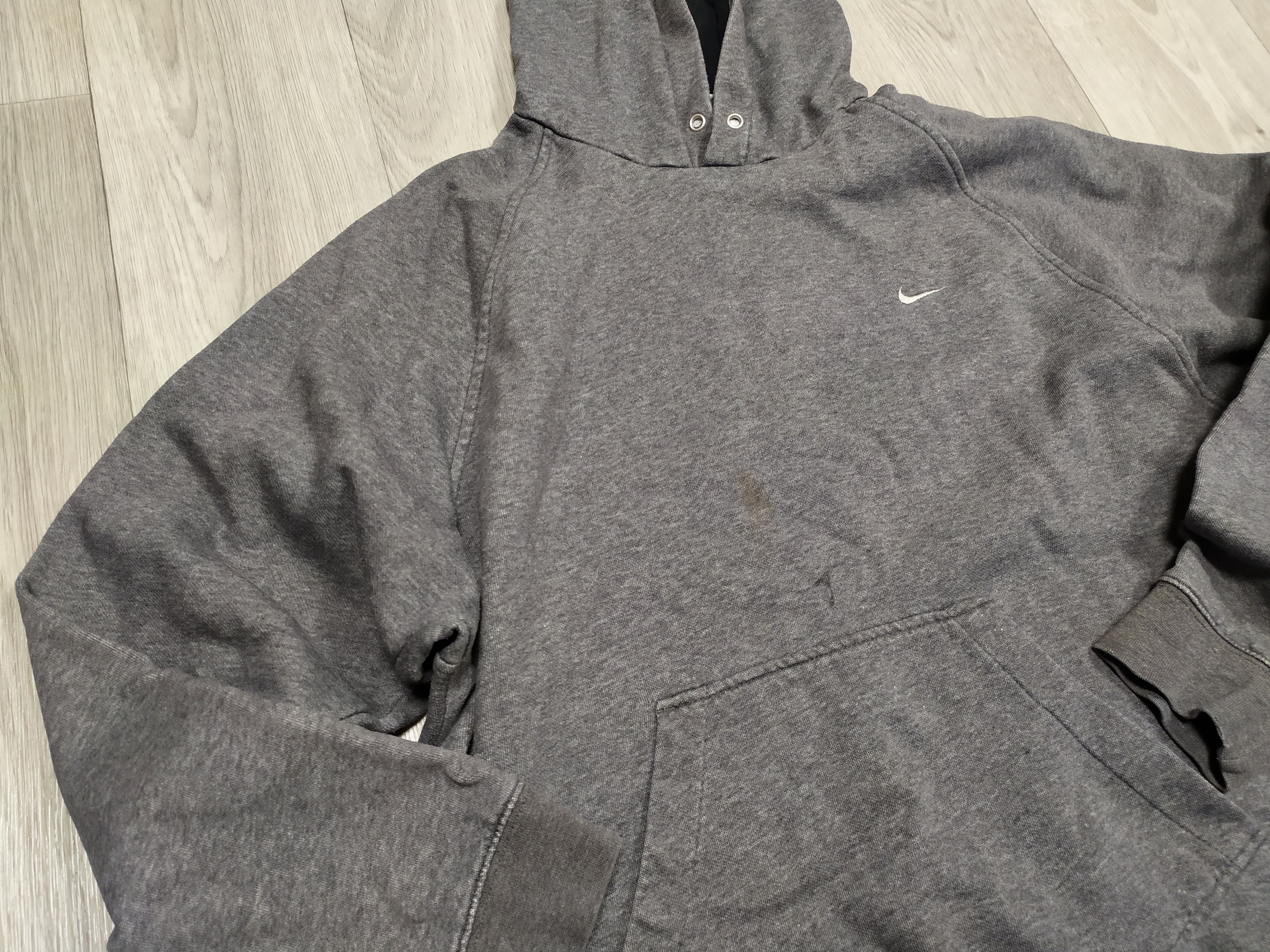 Nike × Vintage Nike vintage asymmetric pocket hoodie Size US L / EU 52-54 / 3 - 1 Thumbnail
