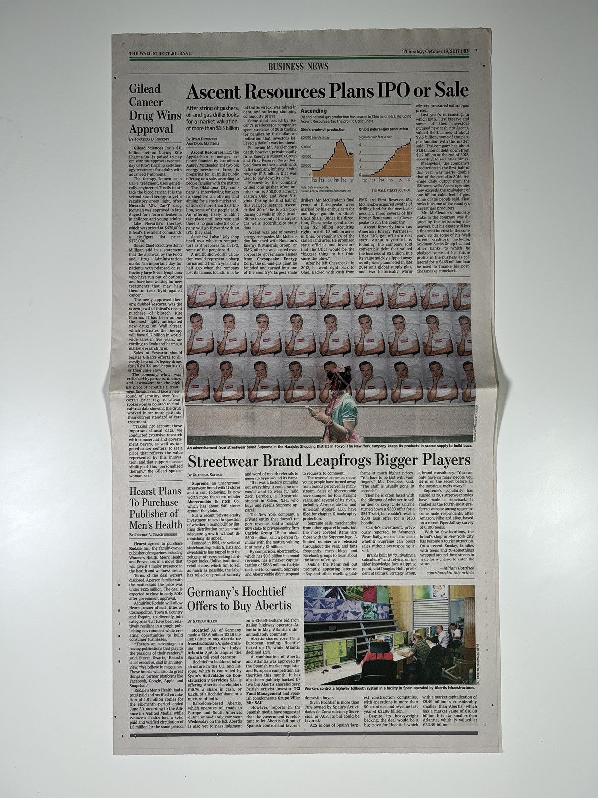 Supreme Supreme The Wall Street Journal Article Size ONE SIZE - 1 Thumbnail