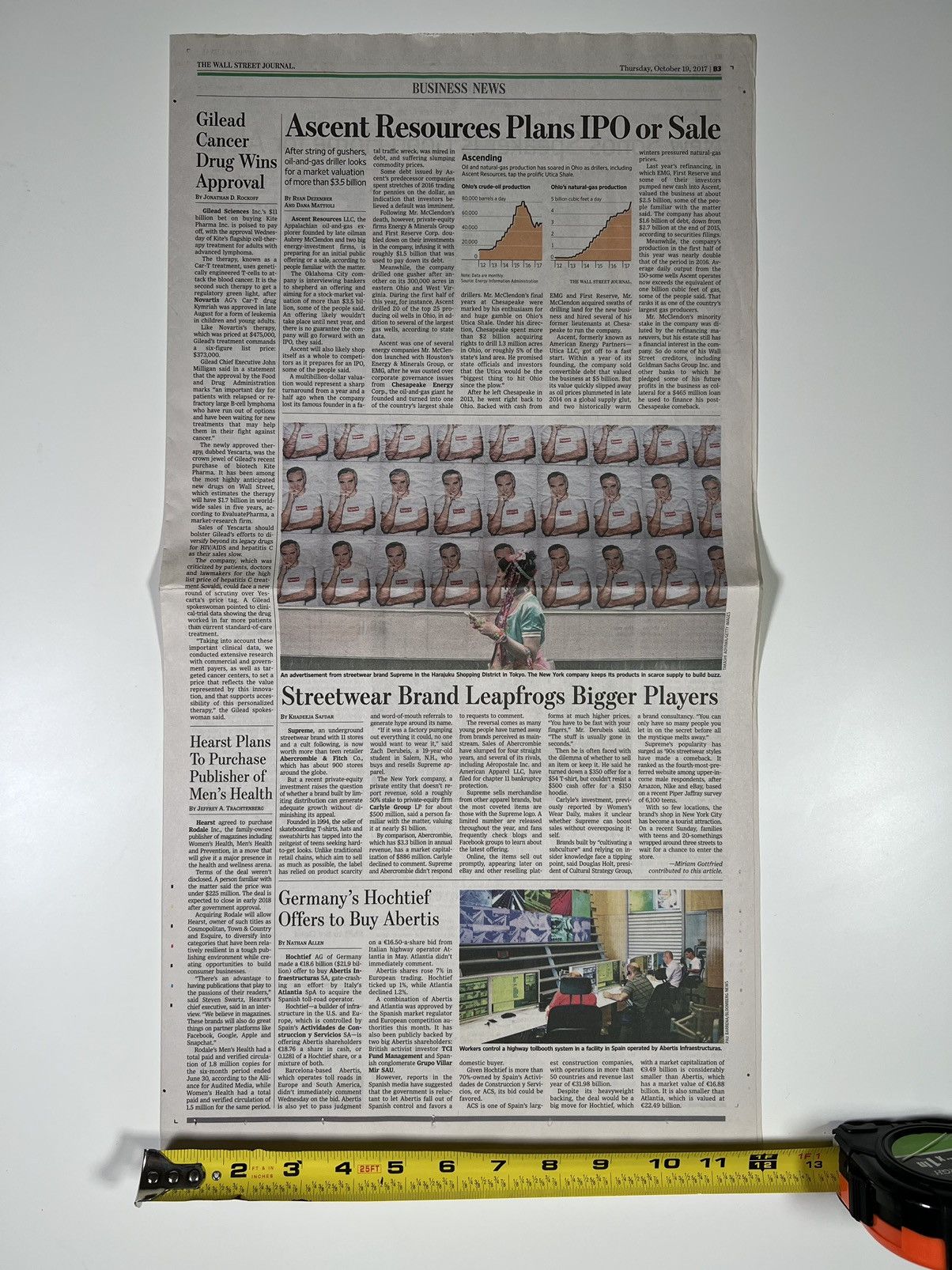 Supreme Supreme The Wall Street Journal Article Size ONE SIZE - 3 Thumbnail