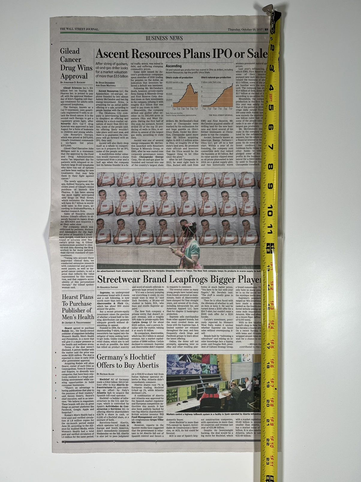 Supreme Supreme The Wall Street Journal Article Size ONE SIZE - 4 Thumbnail