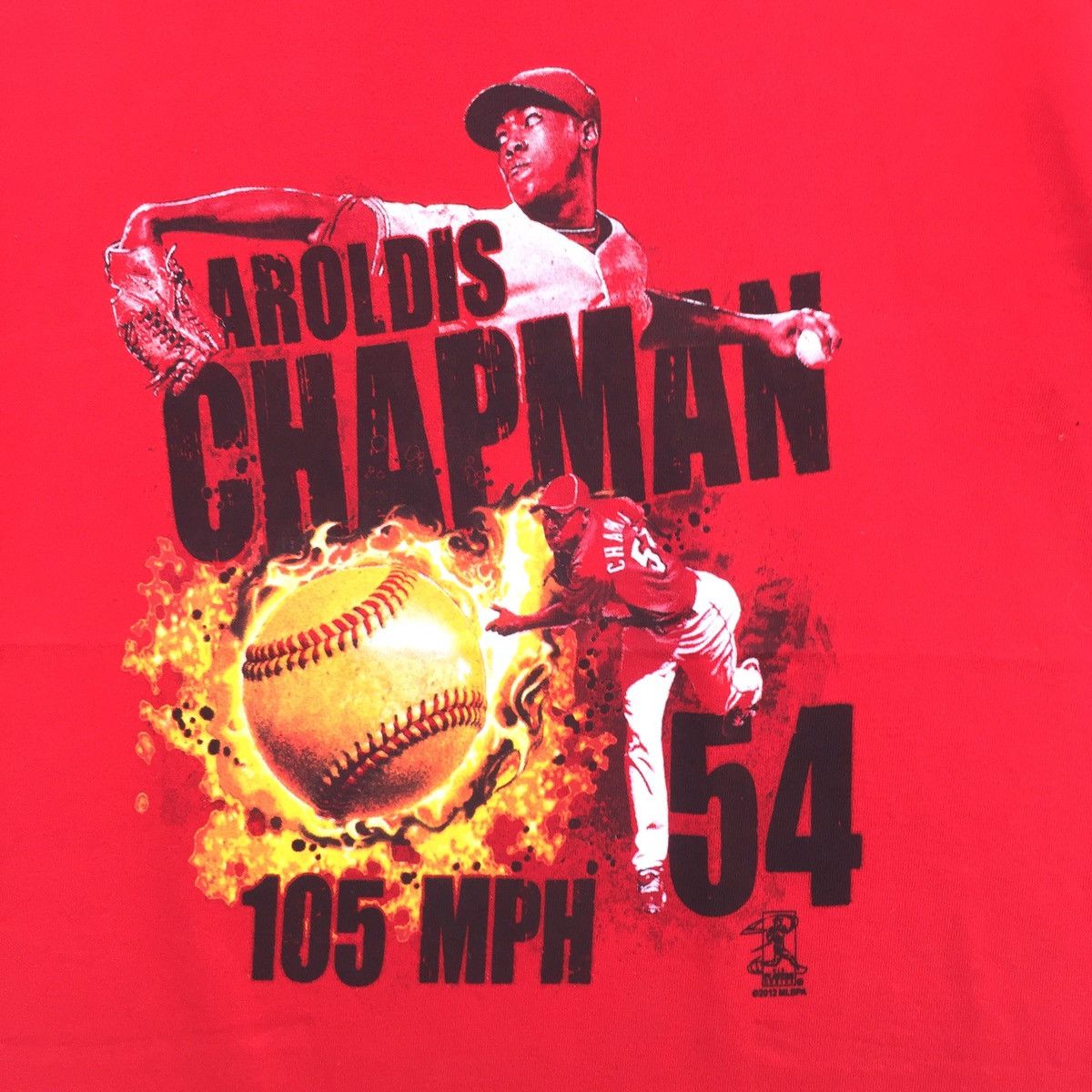 MLB Aroldis Chapman Big Logo T-shirt | 105 Mph No.54 | S | MLB Size US S / EU 44-46 / 1 - 3 Thumbnail