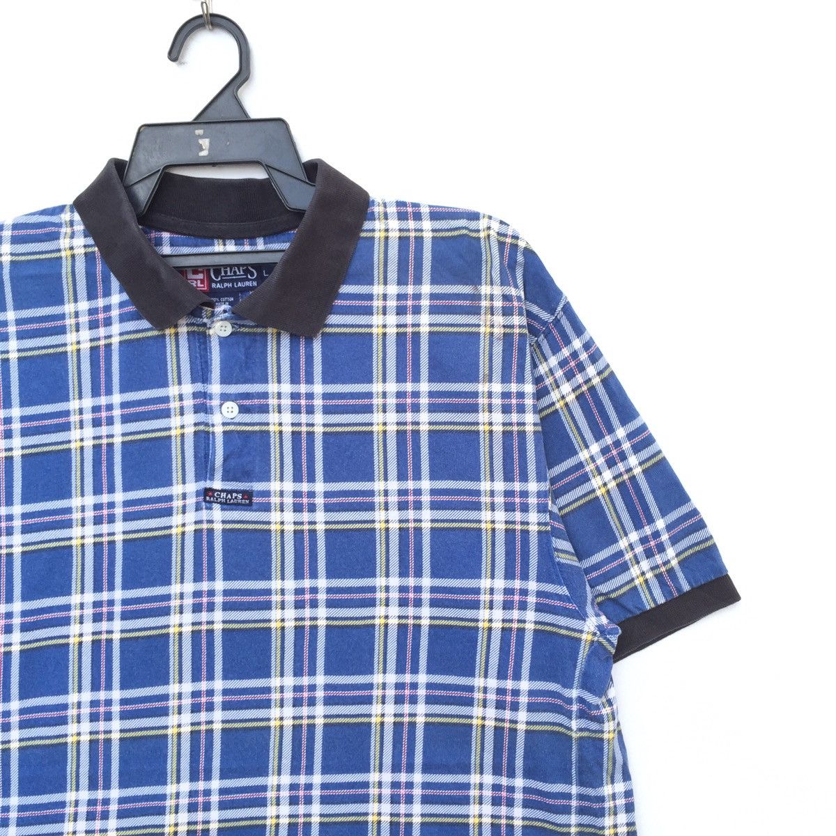 Ralph Lauren Vintage 90s Chaps by Ralph Lauren Checkered Box Polo Size US L / EU 52-54 / 3 - 2 Thumbnail