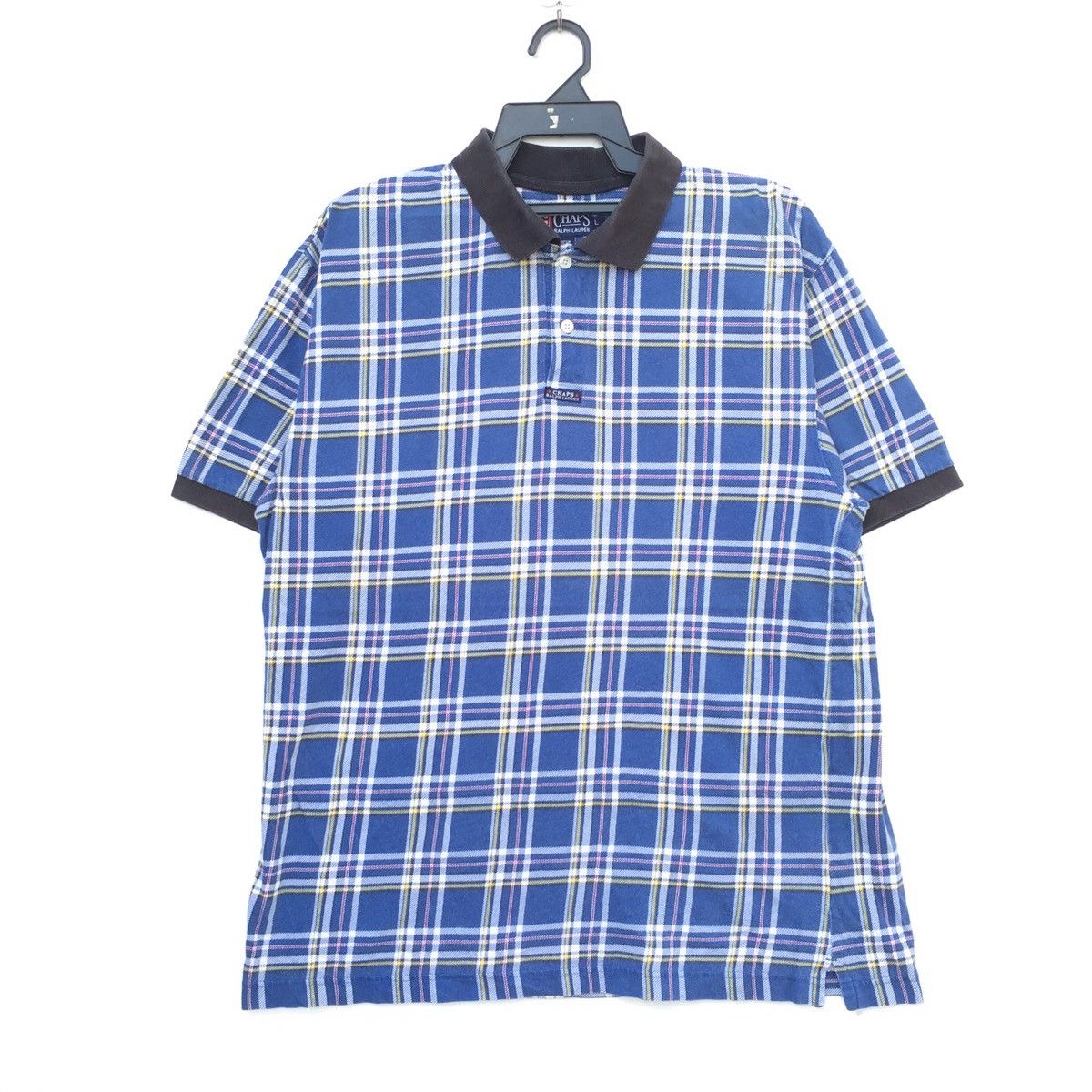 Ralph Lauren Vintage 90s Chaps by Ralph Lauren Checkered Box Polo Size US L / EU 52-54 / 3 - 1 Thumbnail