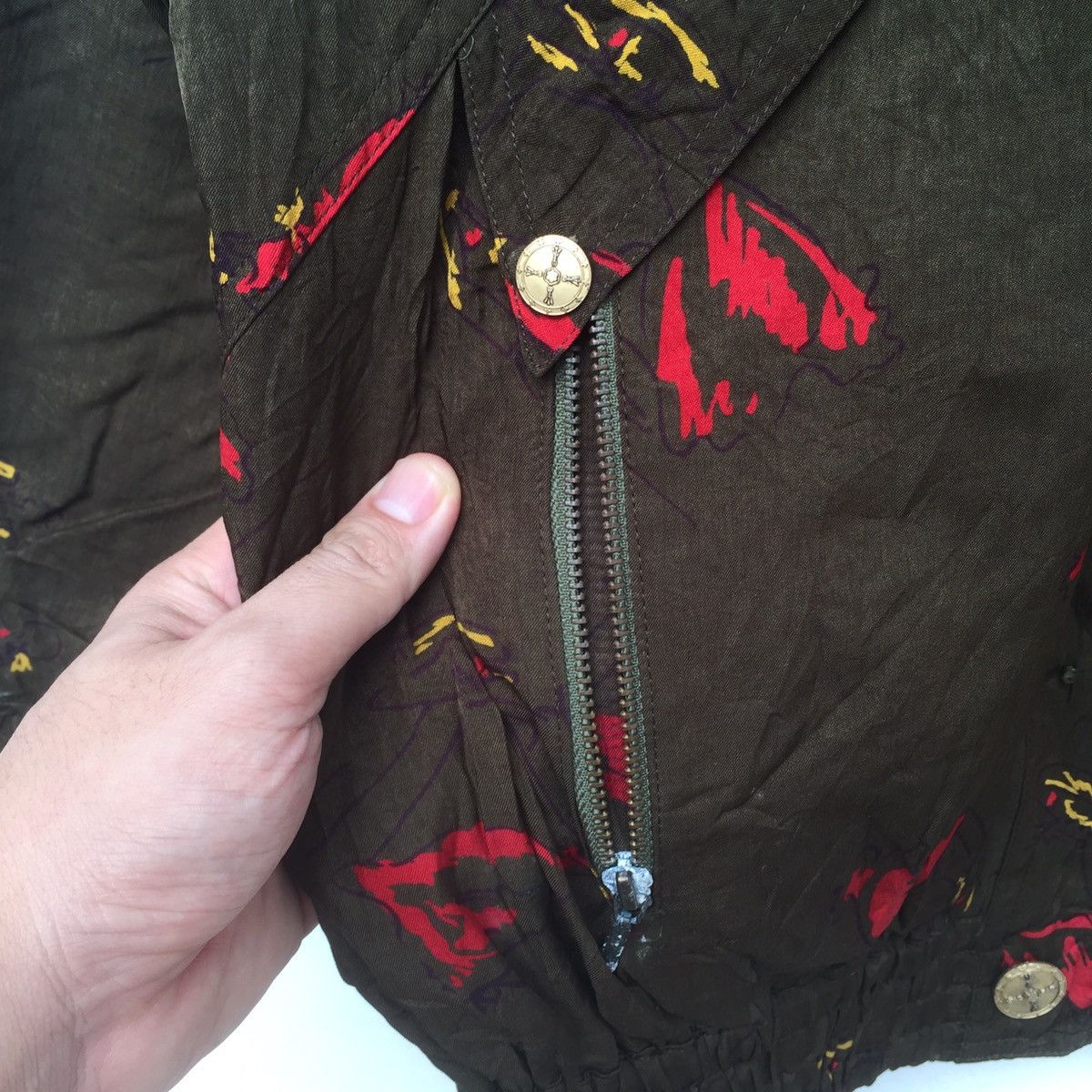 Paoloni Vintage 90s Franca V. Paoloni Milano Italy Zipper Jacket | M Size US M / EU 48-50 / 2 - 8 Thumbnail