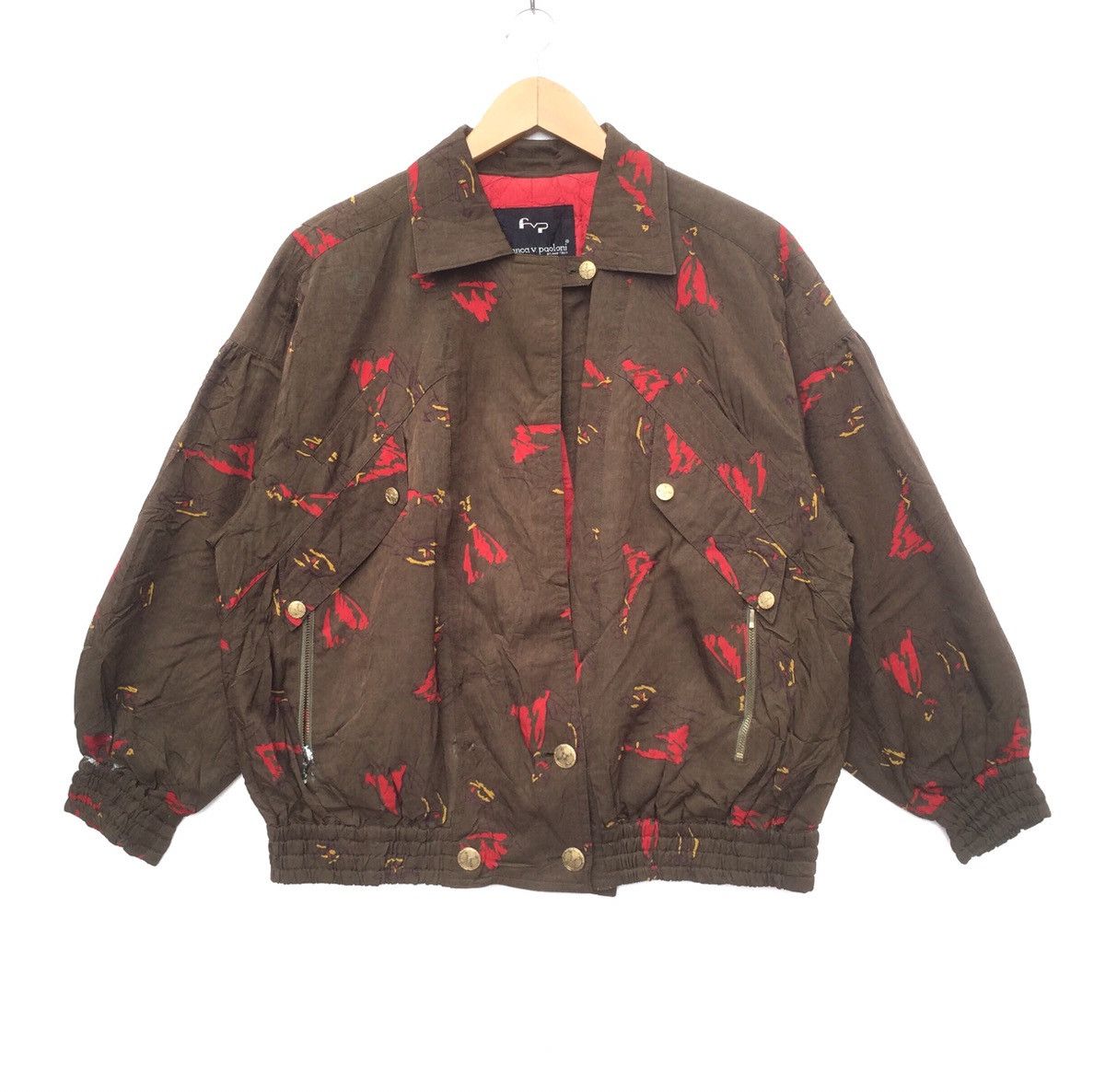 Paoloni Vintage 90s Franca V. Paoloni Milano Italy Zipper Jacket | M Size US M / EU 48-50 / 2 - 2 Thumbnail