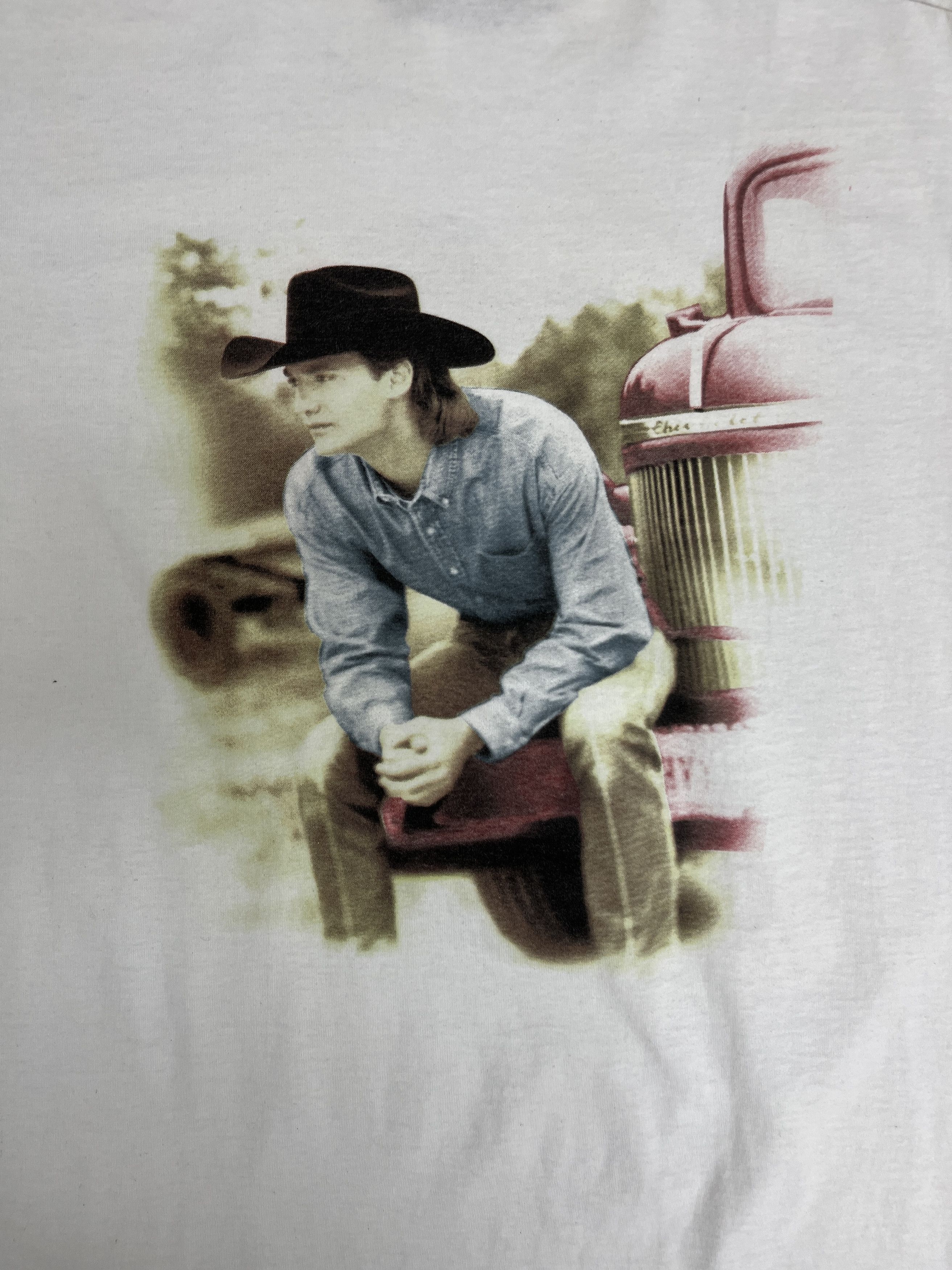 Vintage Wade Hayes Vintage 1990s Country Music T-Shirt Tee Size US L / EU 52-54 / 3 - 6 Thumbnail