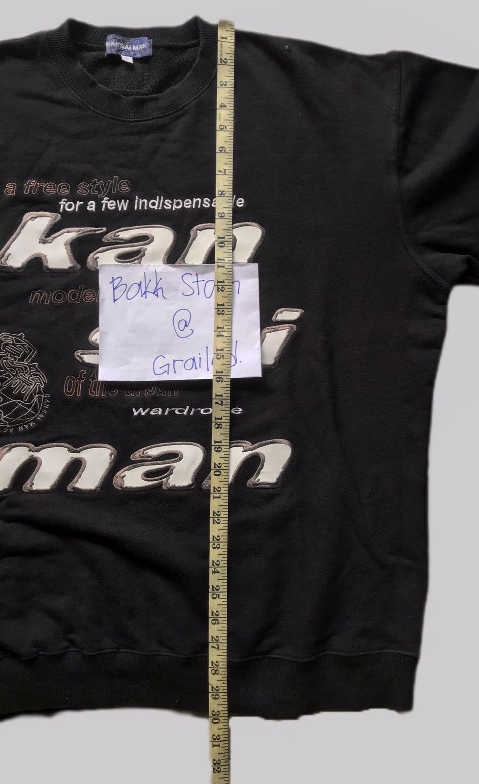 Kansai Yamamoto 1990s KANSAI MAN Embroidered Logo Sweatshirt Size US XL / EU 56 / 4 - 9 Thumbnail