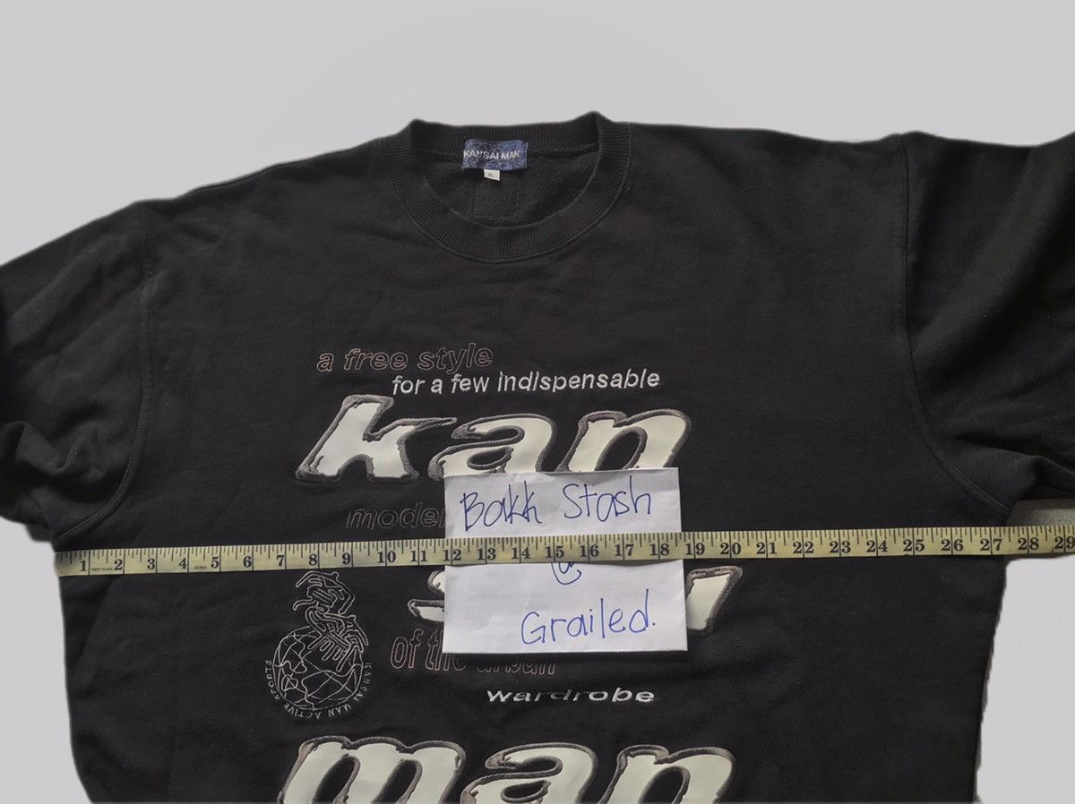 Kansai Yamamoto 1990s KANSAI MAN Embroidered Logo Sweatshirt Size US XL / EU 56 / 4 - 8 Thumbnail
