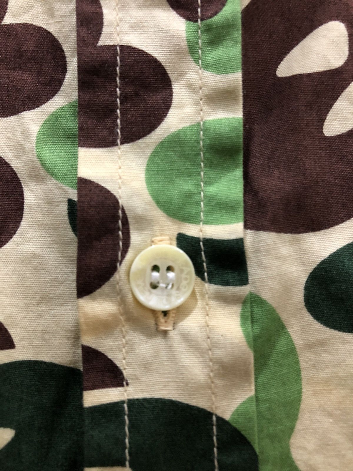 Bape SS06 Baby Milo Camo Button Up Shirt Size US S / EU 44-46 / 1 - 6 Thumbnail