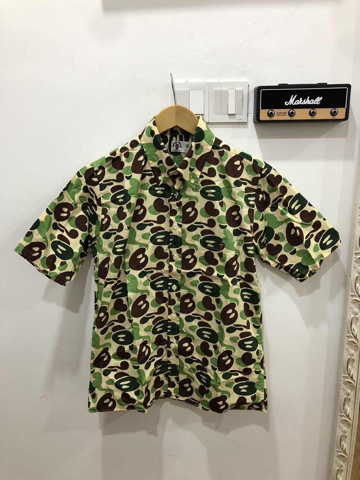 Bape SS06 Baby Milo Camo Button Up Shirt Size US S / EU 44-46 / 1 - 3 Thumbnail