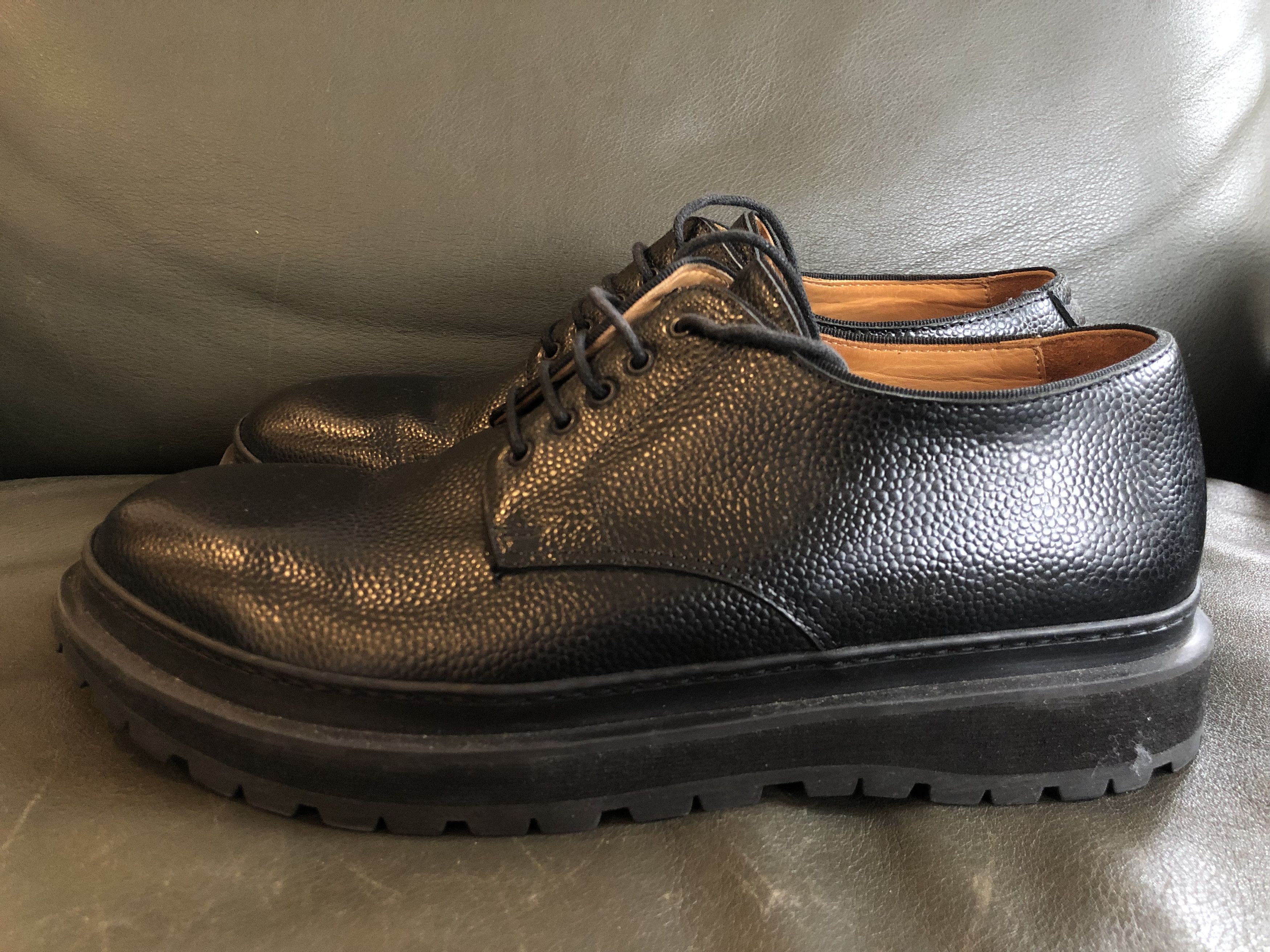 Umit Benan Stamped Leather Dollar Bolero Derby Shoes Size US 9 / EU 42 - 2 Thumbnail