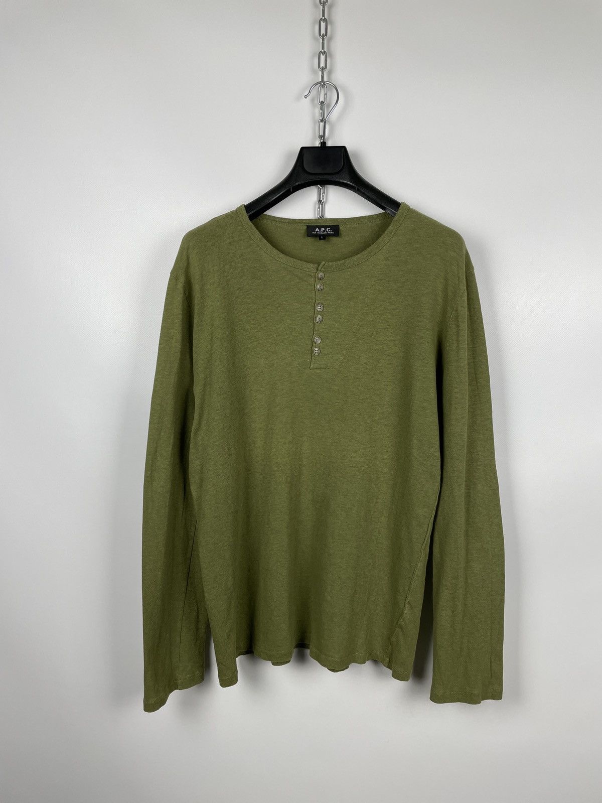 A.P.C. A.P.C. Rue Madame Paris Long Sleeve T-Shirt Size L / US 10 / IT 46 - 2 Thumbnail