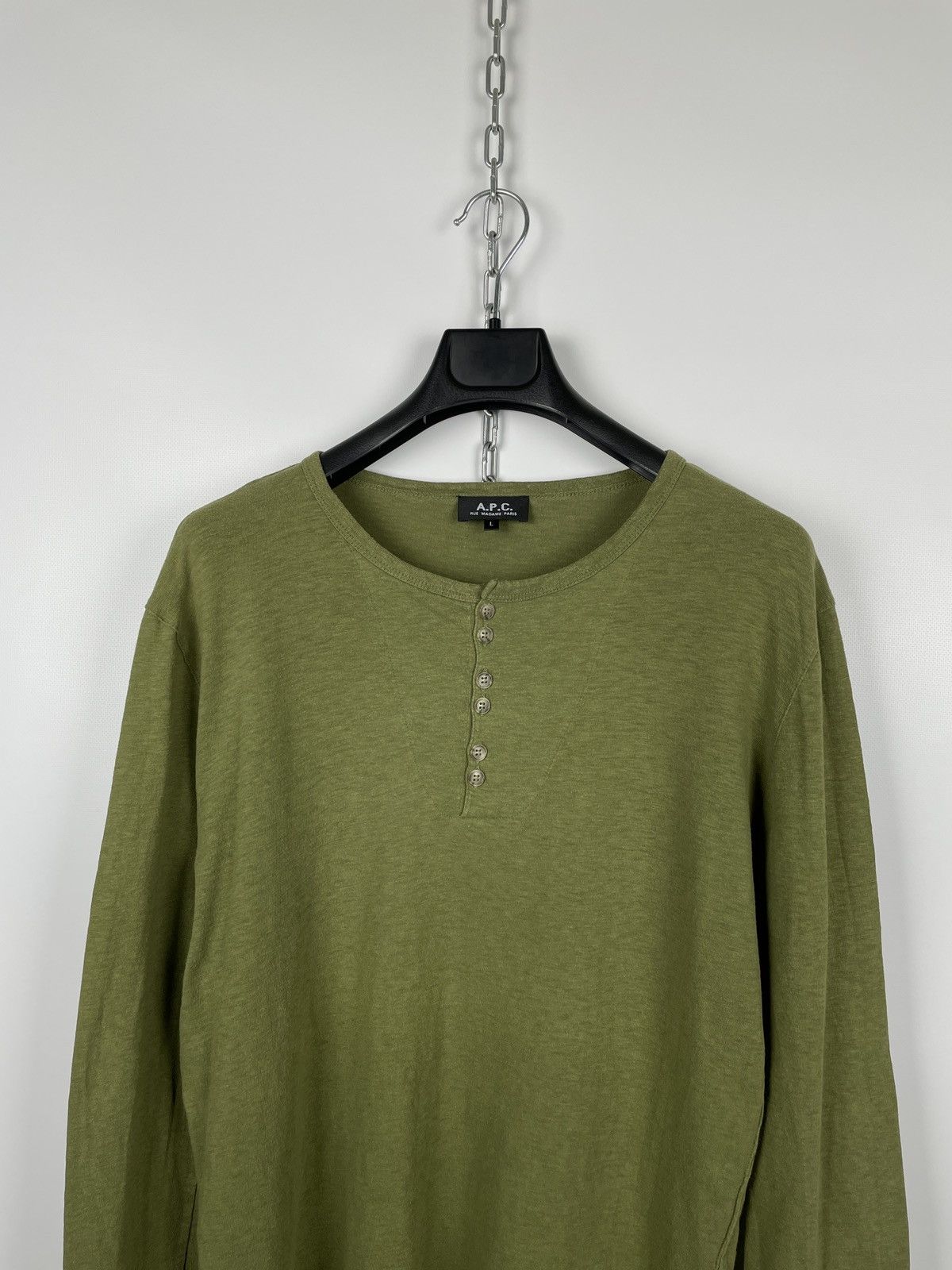 A.P.C. A.P.C. Rue Madame Paris Long Sleeve T-Shirt Size L / US 10 / IT 46 - 3 Thumbnail