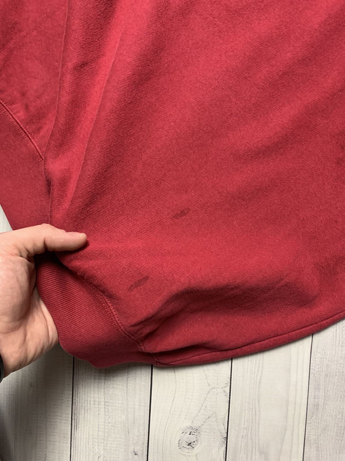 Nike × Vintage Vintage Nike sweatshirt size Xl red logo swoosh Size US XL / EU 56 / 4 - 8 Thumbnail