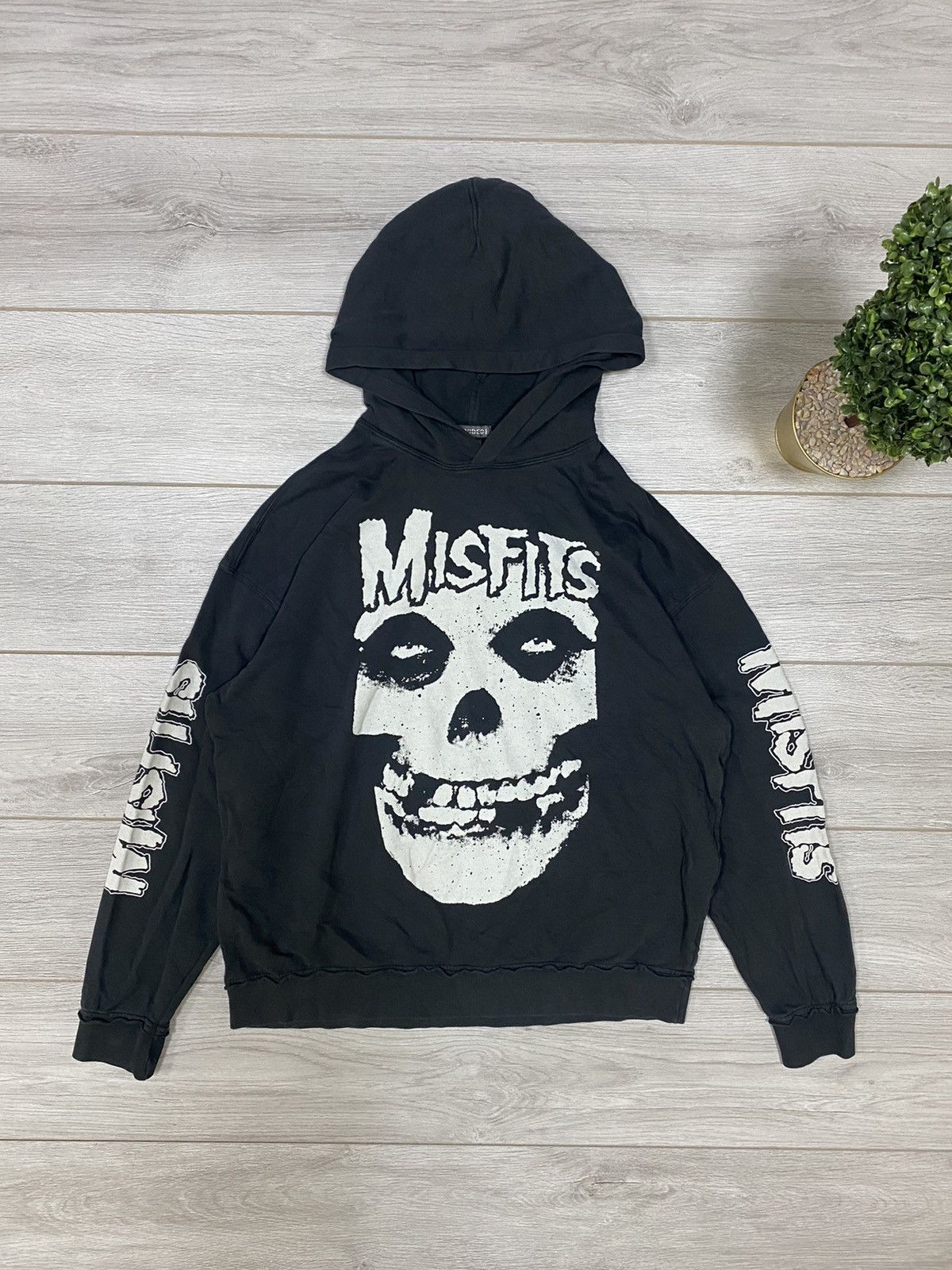 H M Misfits Divided H M hoodie skull logo 2017 Grailed