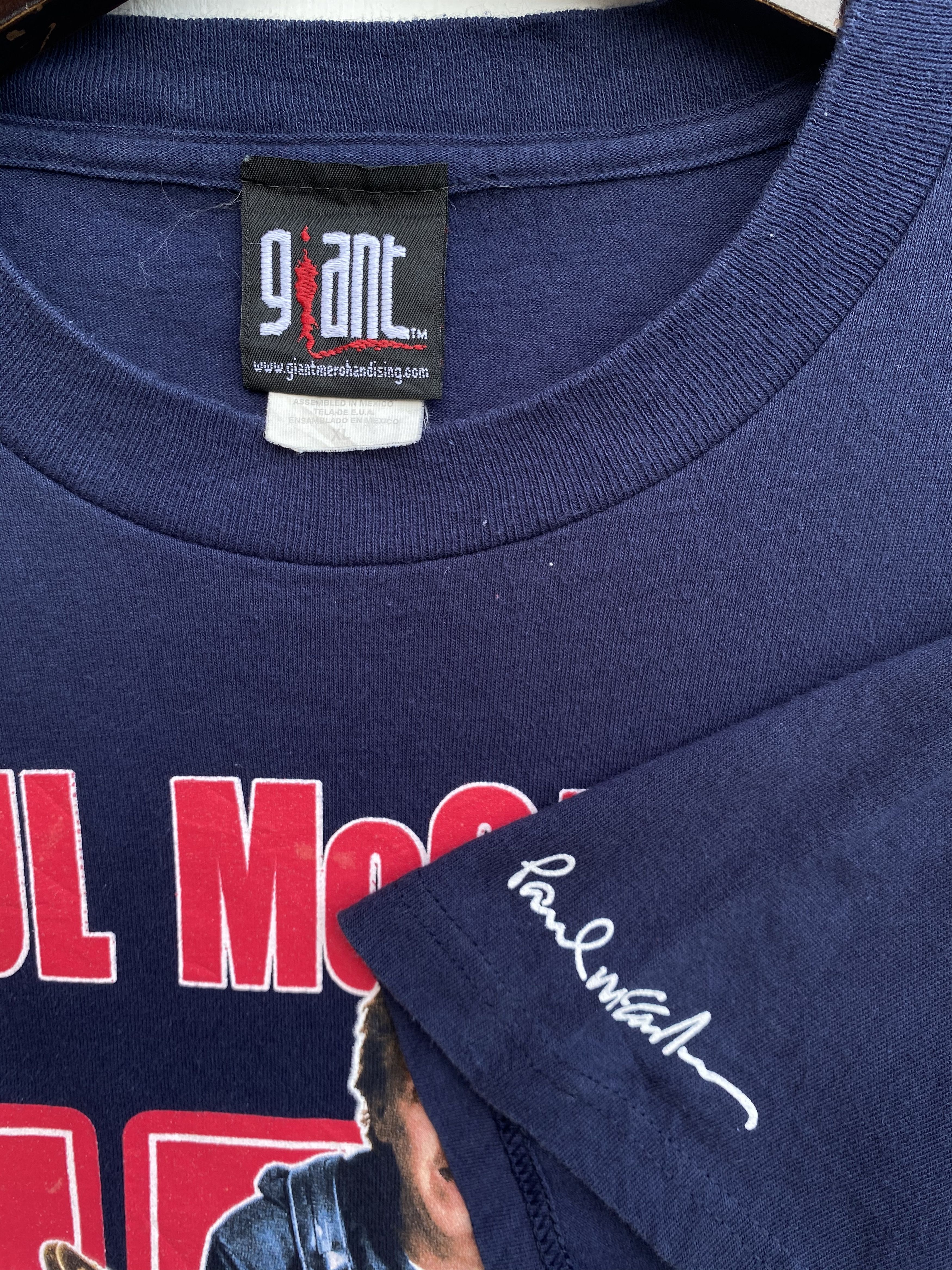 Band Tees 💥VINTAGE Paul McCartney / The Beatles frontman Tour shirt Size US XL / EU 56 / 4 - 3 Thumbnail