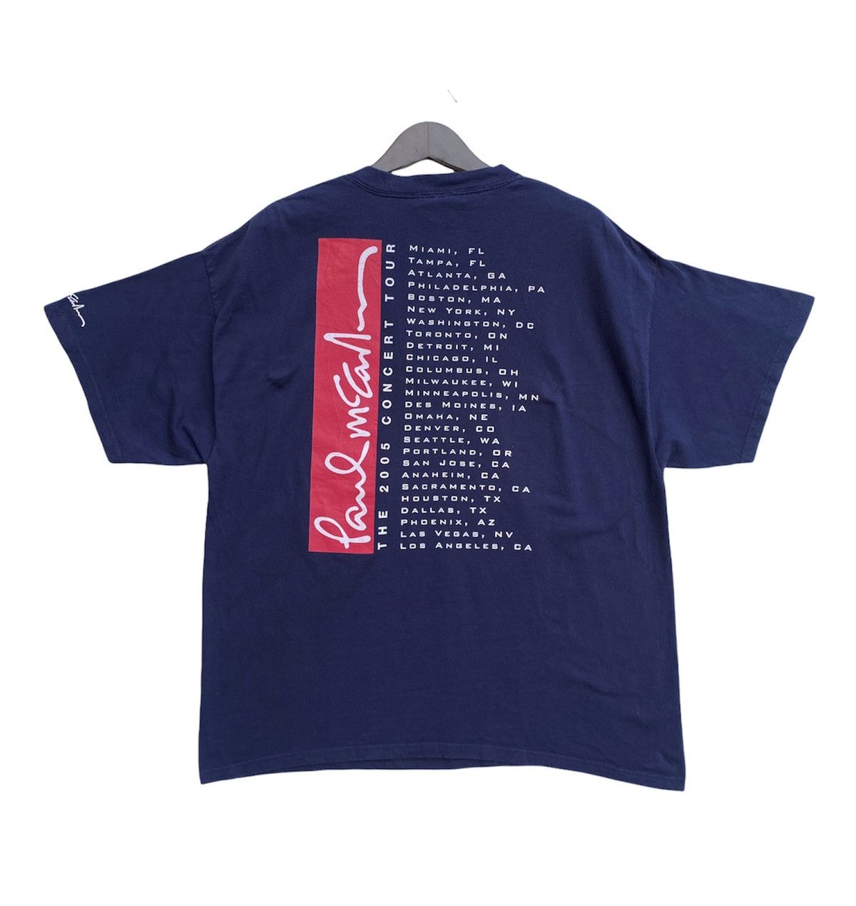 Band Tees 💥VINTAGE Paul McCartney / The Beatles frontman Tour shirt Size US XL / EU 56 / 4 - 2 Thumbnail