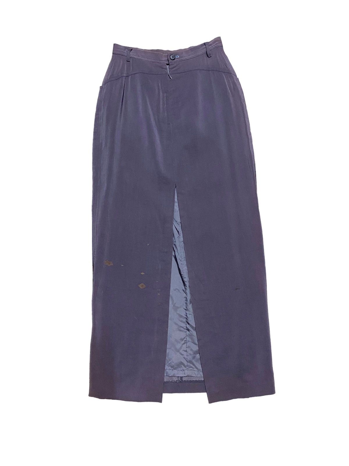 image of Helmut Lang Maxi Skirt in Grey, Women's (Size 24)