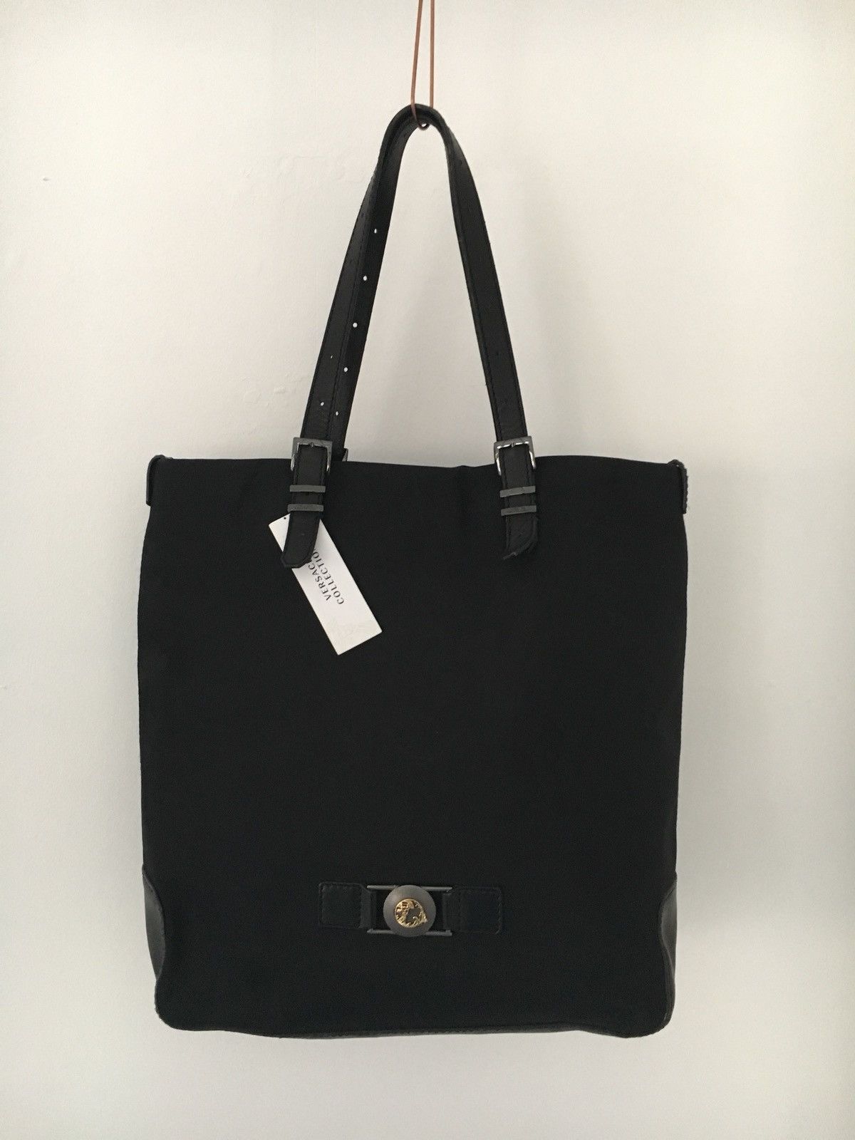 Versace Versace Black Tote Bag Size ONE SIZE - 1 Thumbnail