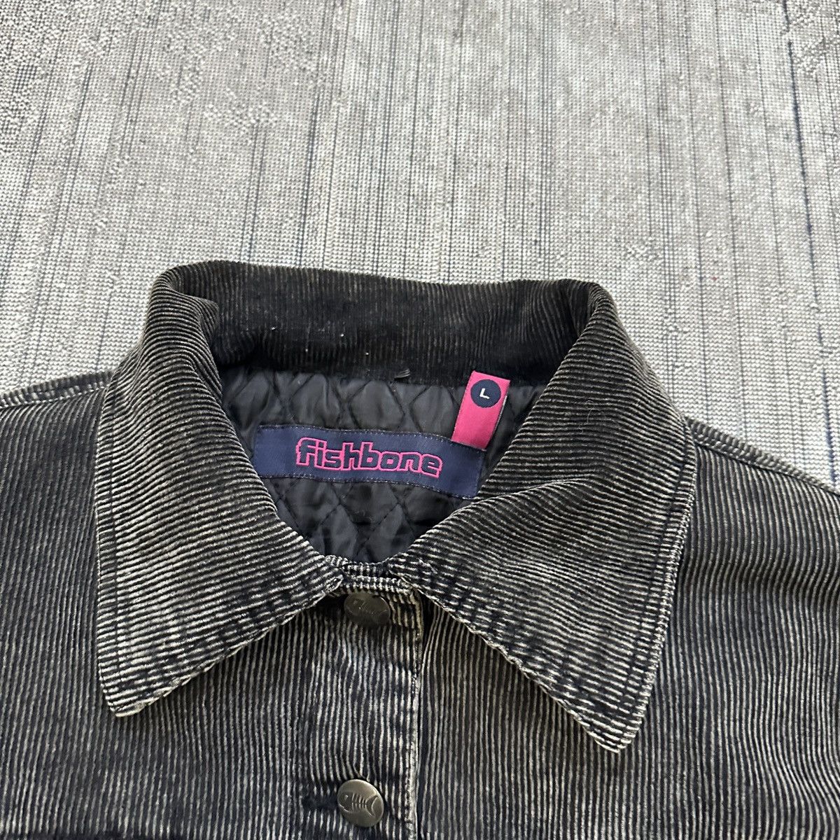Japanese Brand × Seditionaries Vintage Y2K Fishbone Faded Crop Jacket Size L / US 10 / IT 46 - 5 Thumbnail