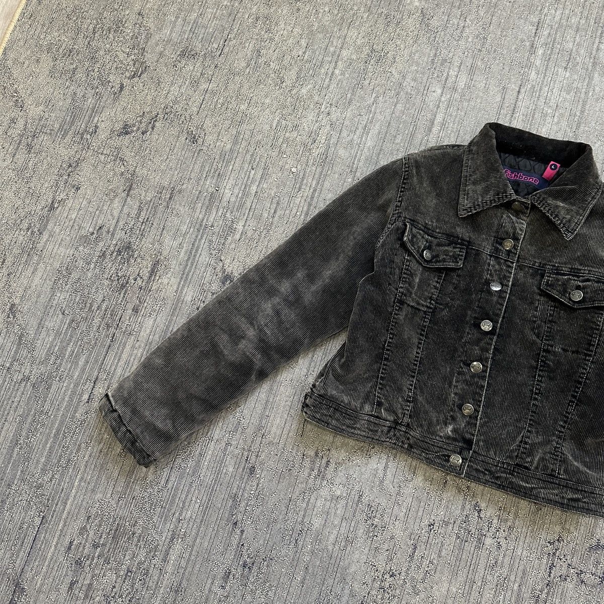 Japanese Brand × Seditionaries Vintage Y2K Fishbone Faded Crop Jacket Size L / US 10 / IT 46 - 4 Thumbnail
