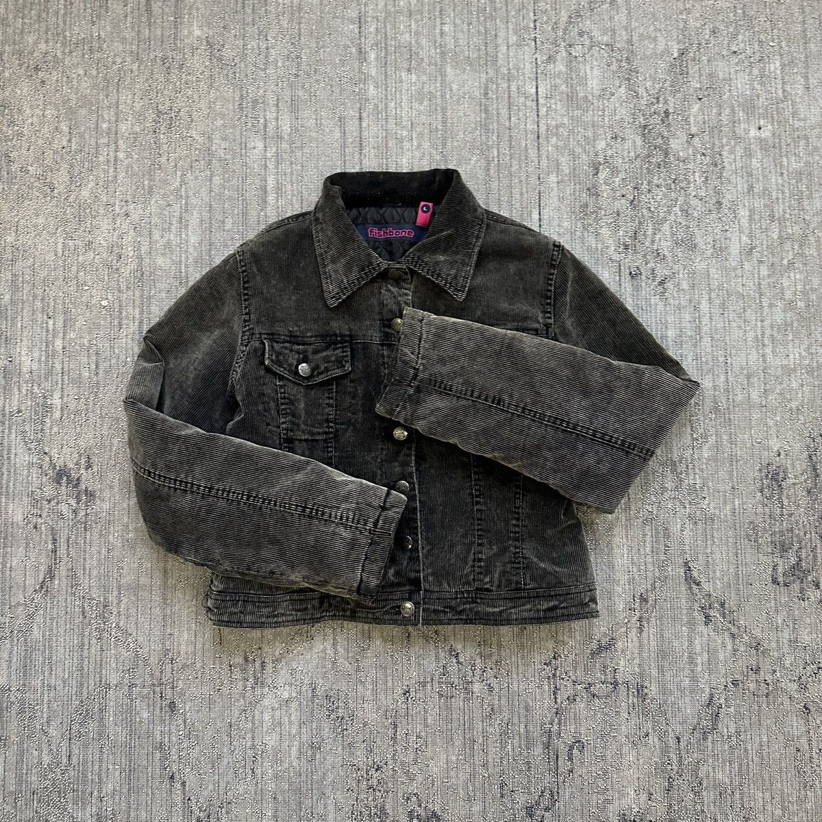 Japanese Brand × Seditionaries Vintage Y2K Fishbone Faded Crop Jacket Size L / US 10 / IT 46 - 2 Thumbnail